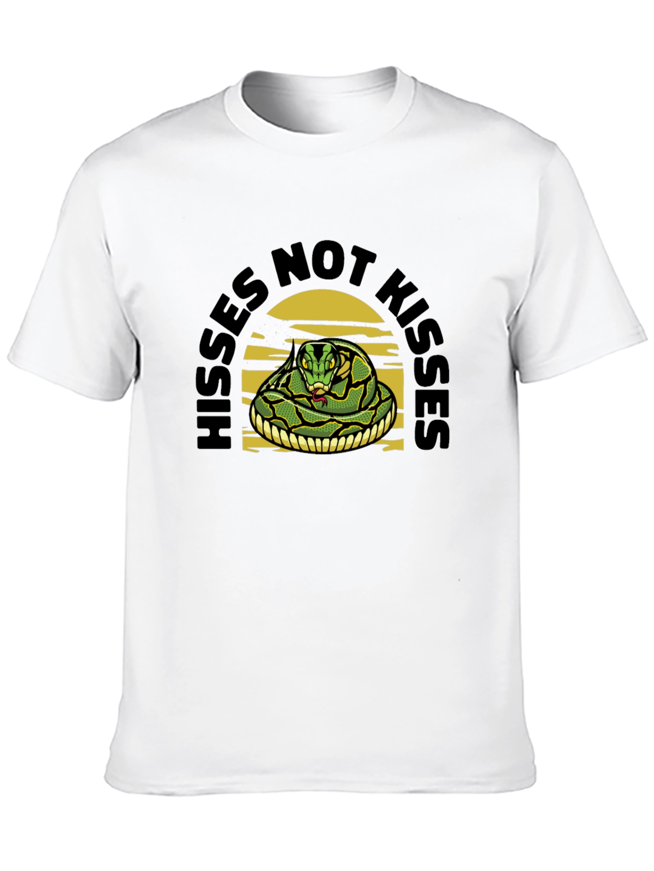 Black Hisses Not Kisses Snake Tee view 10