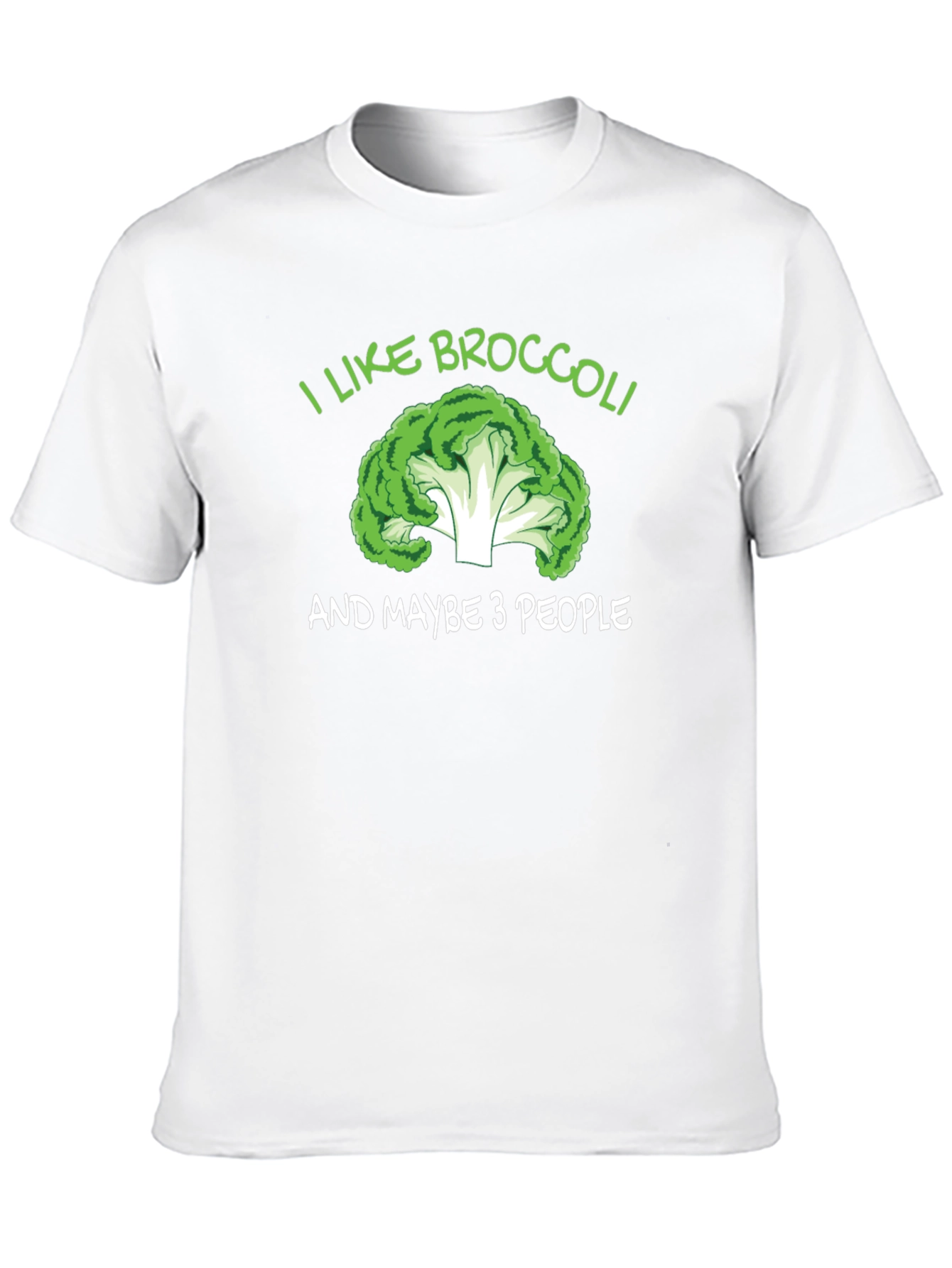 Black I Like Broccoli T-Shirt Funny Graphic Tee view 10