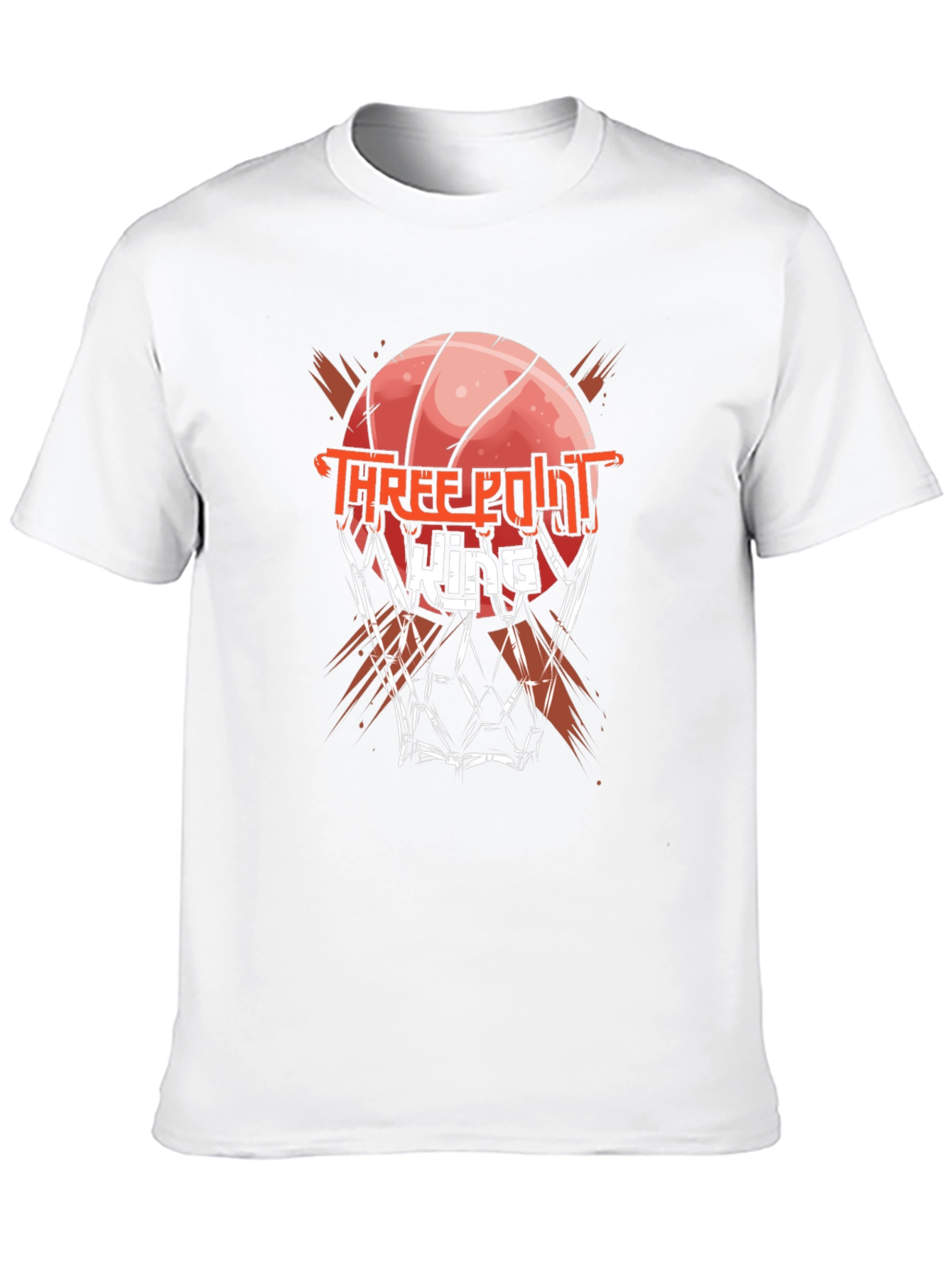 Black Three Point King Black Graphic T-Shirt view 10