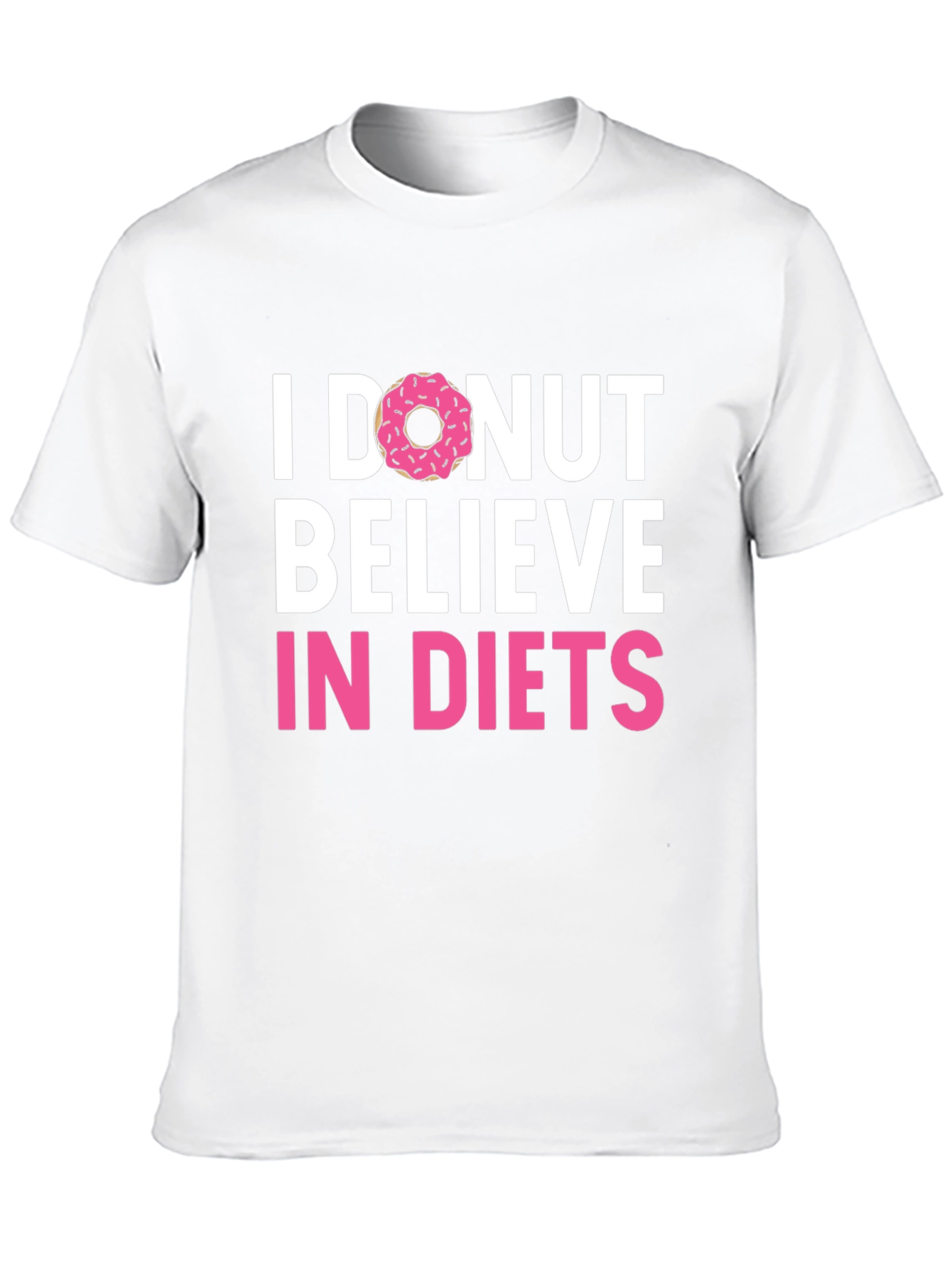 Black I Donut Believe in Diets Graphic T-Shirt view 10