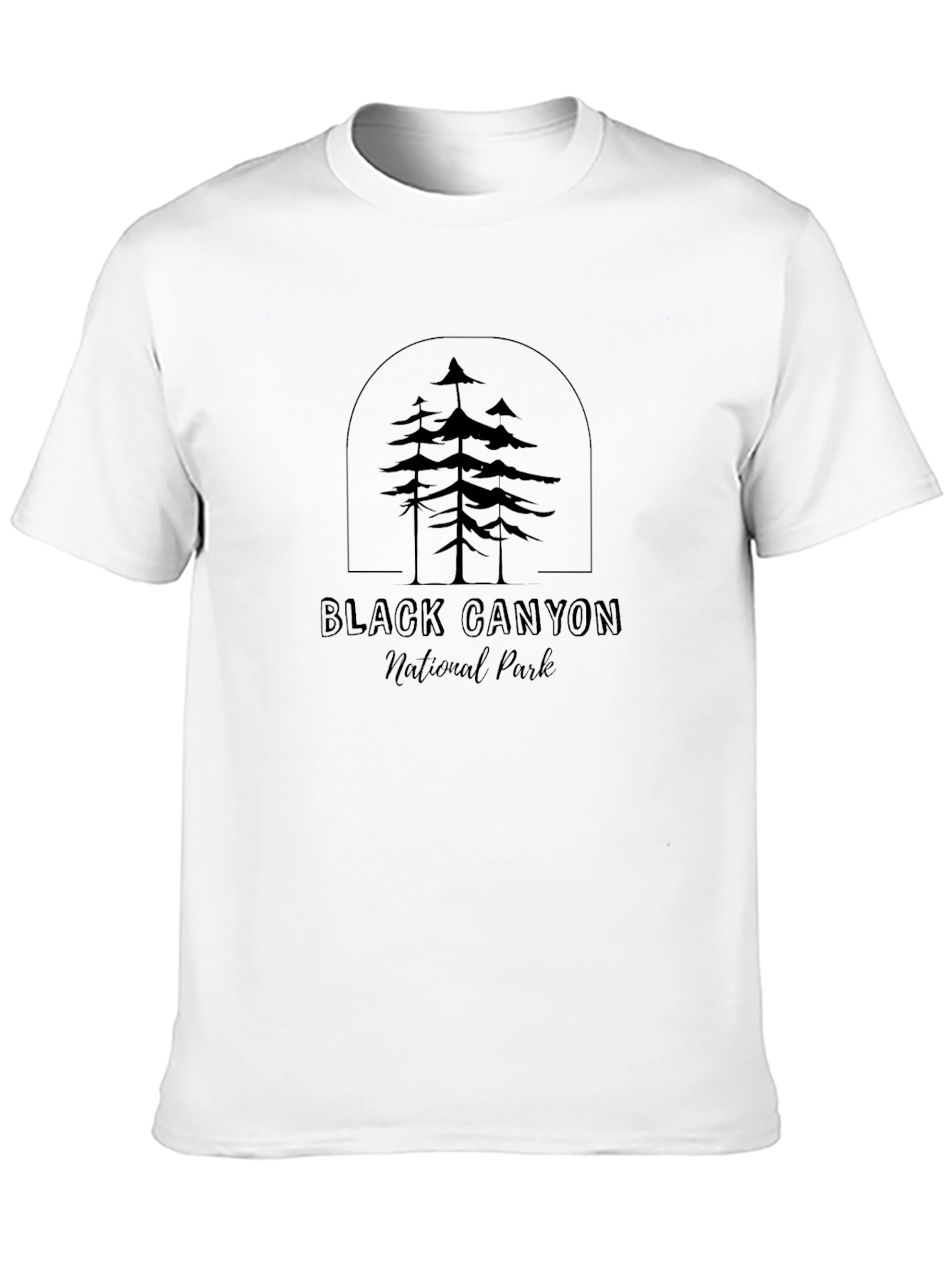 Black Black Canyon National Park Graphic T-Shirt view 10