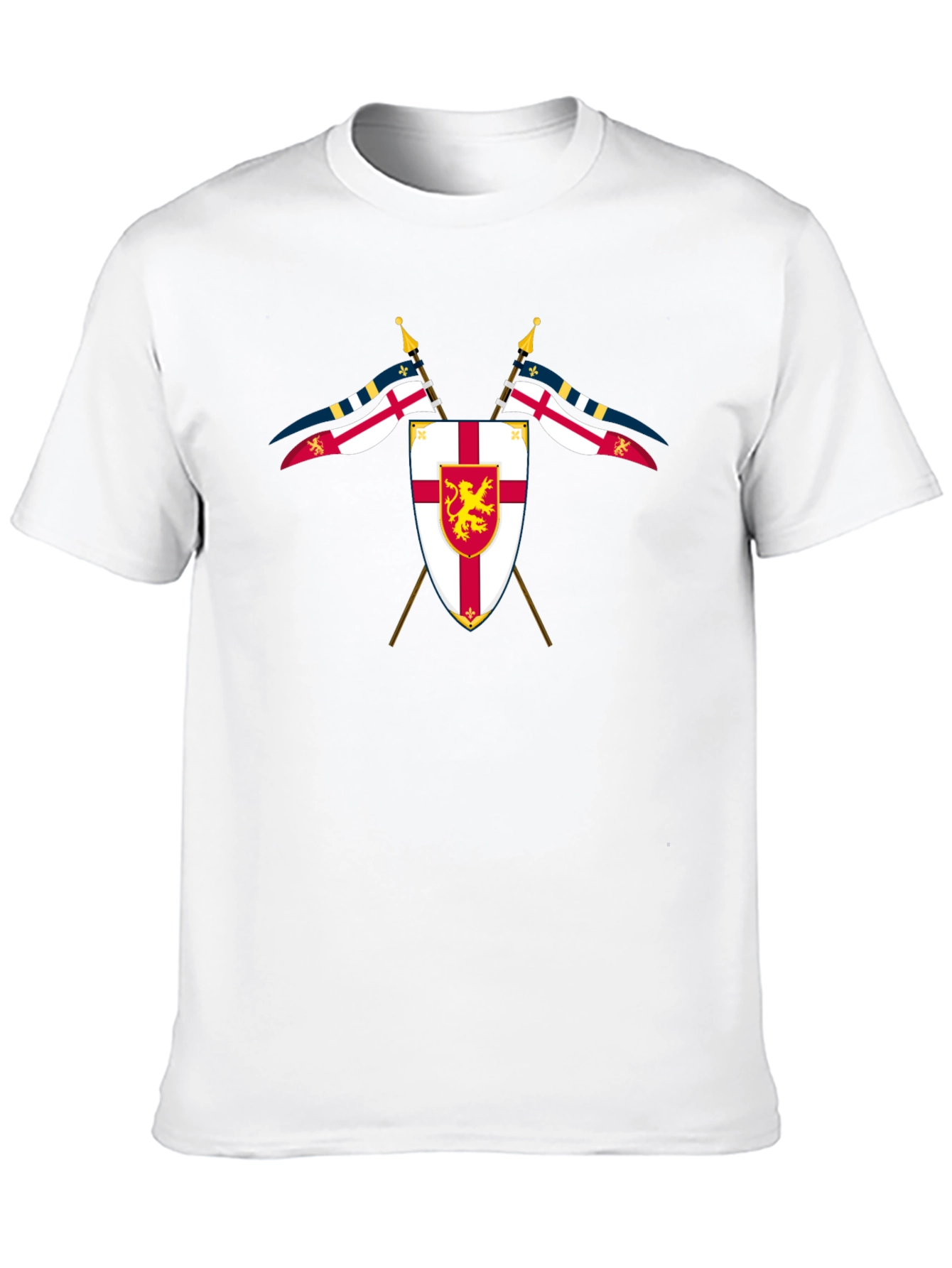 Black Heraldic Shield Graphic T-Shirt view 10