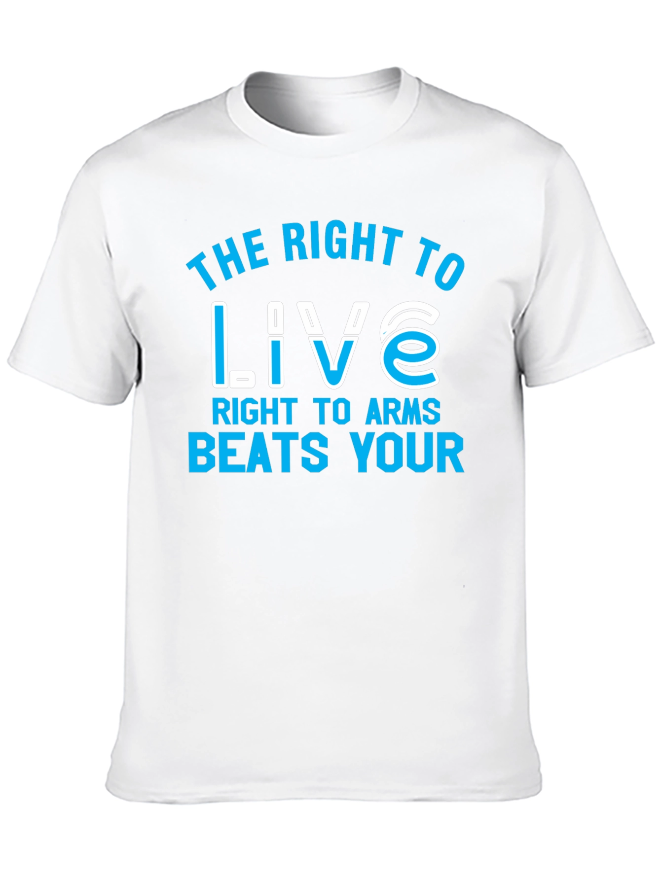 Black The Right to Live Graphic Tee view 10