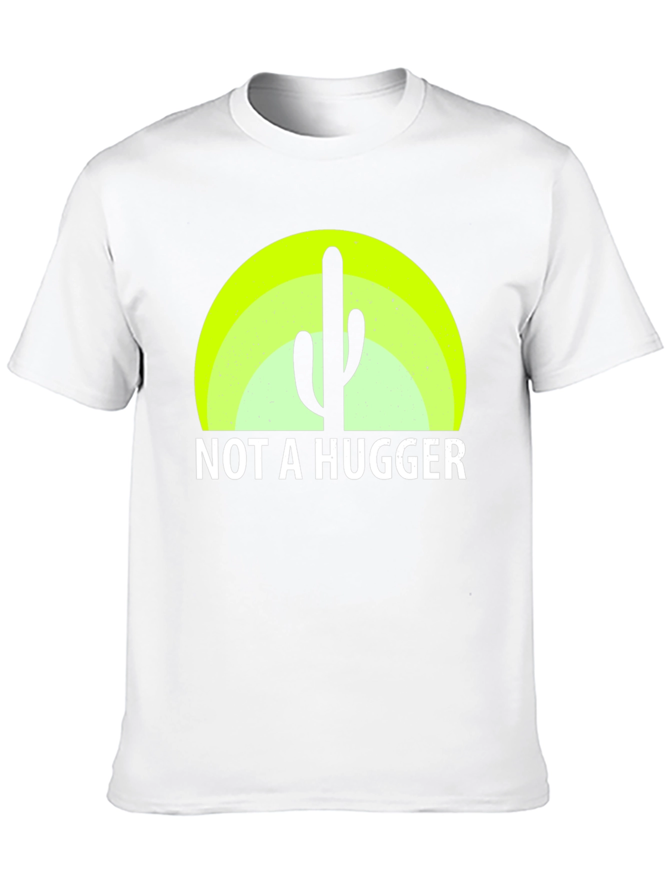 Black Not a Hugger Cactus Graphic Tee - Funny Sarcastic Shirt view 10