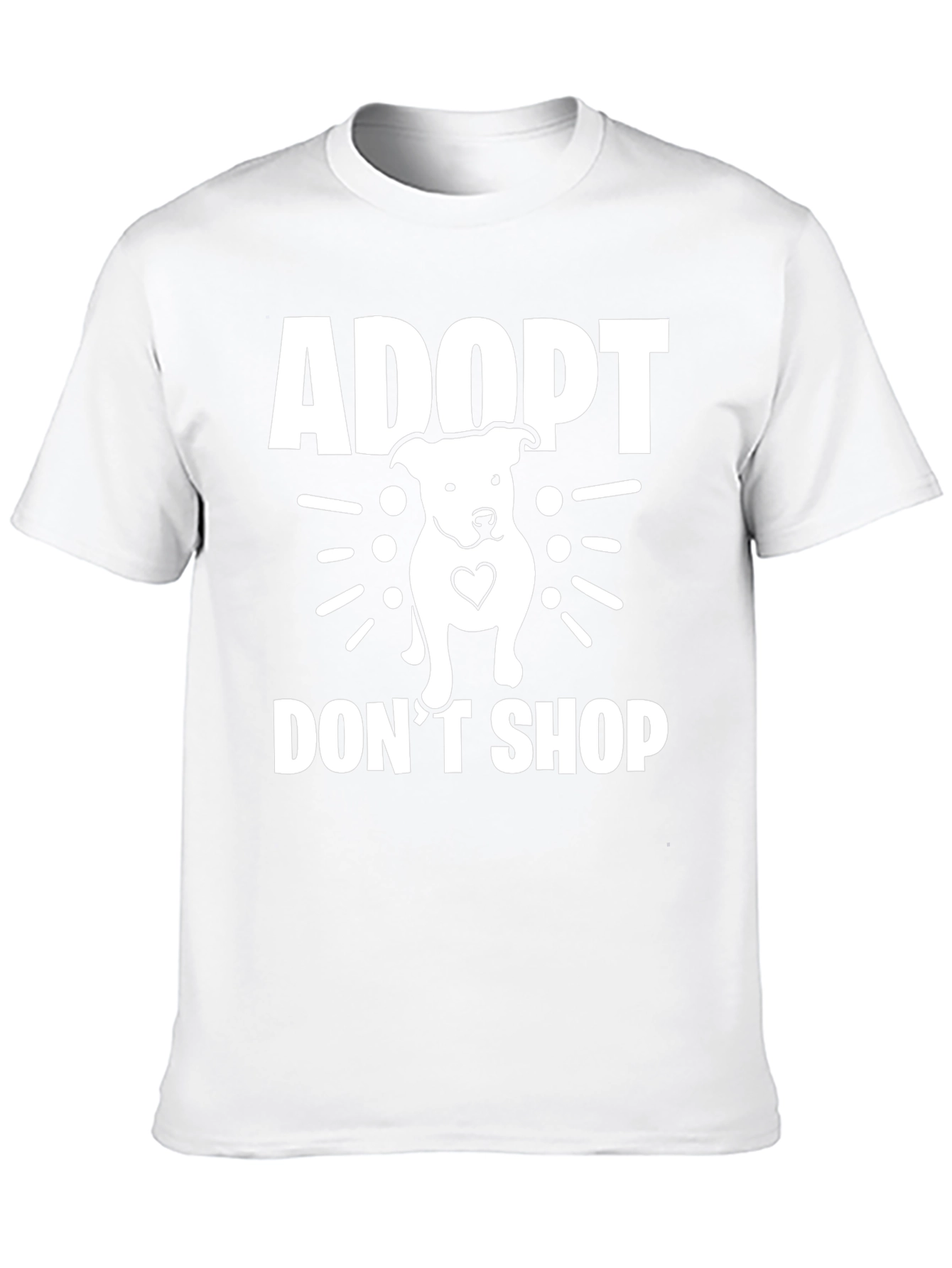 Black Adopt Don't Shop T-Shirt - Dog Rescue Tee view 10