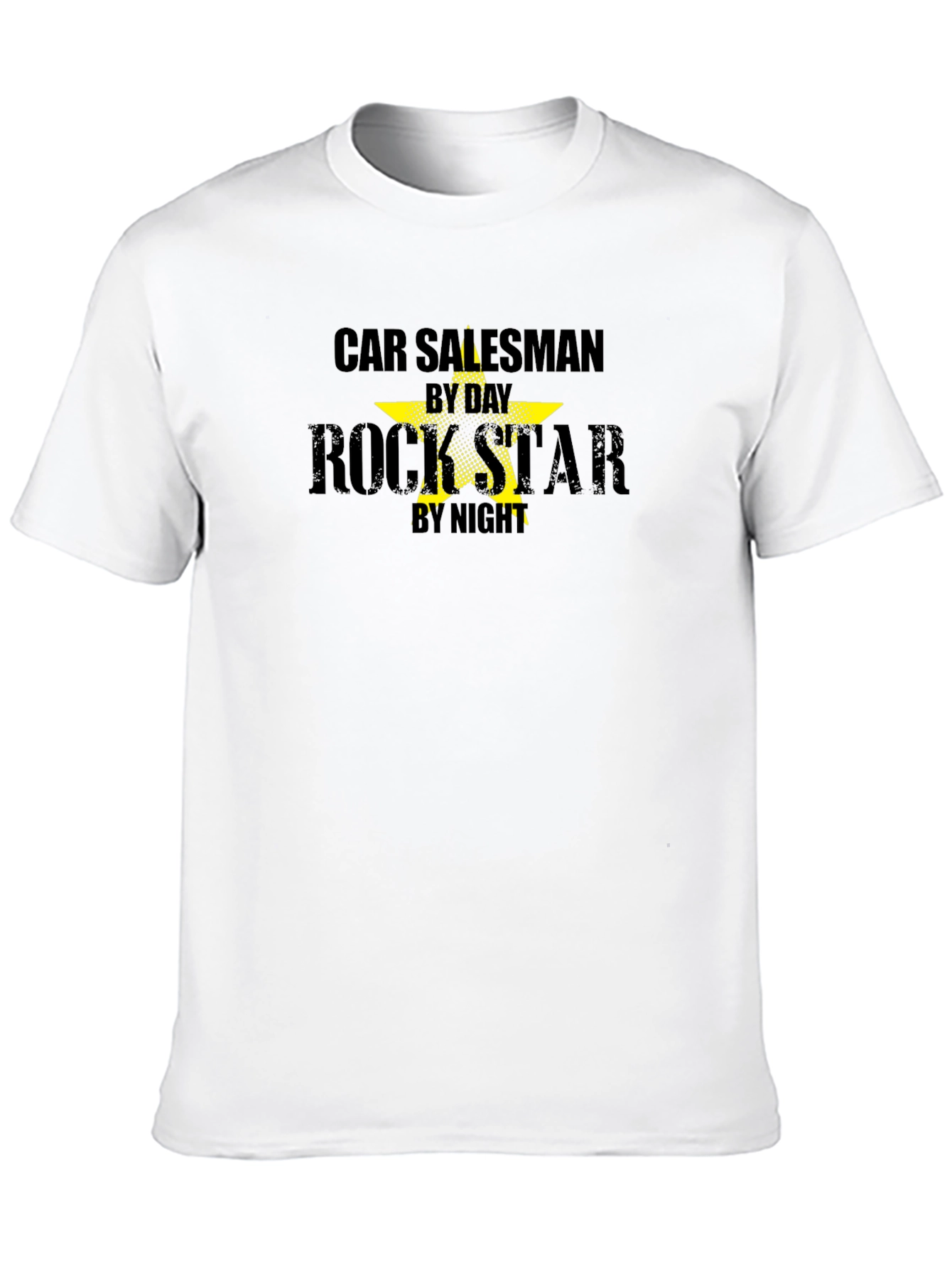 Black Car Salesman by Day Rockstar by Night Black T-Shirt view 10