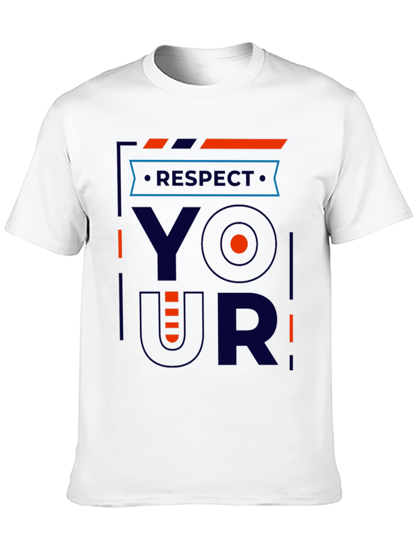 Black Respect Your Shirt - Modern Graphic Tee view 10