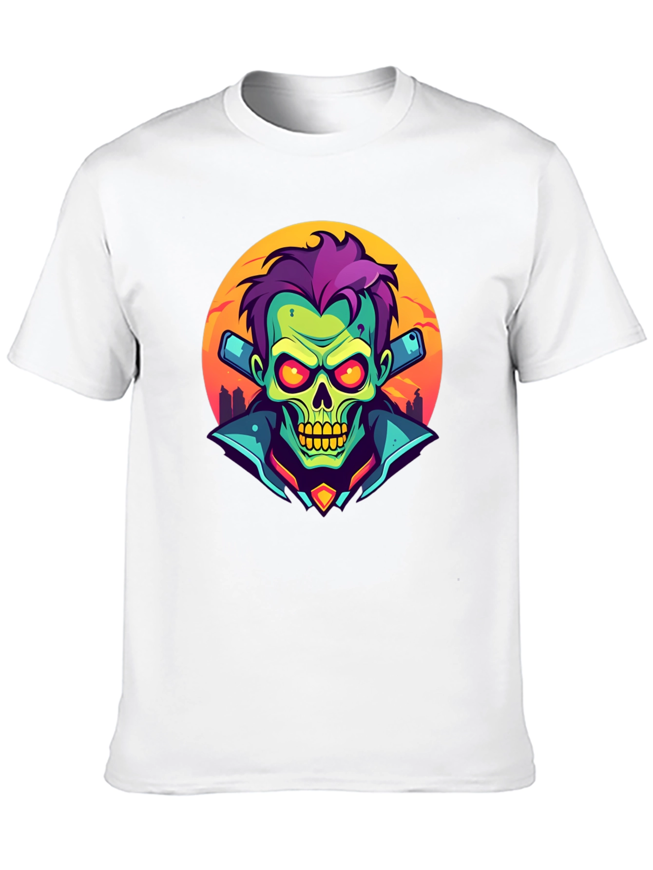 Black Zombie DJ T-Shirt - Unique Graphic Tee view 10