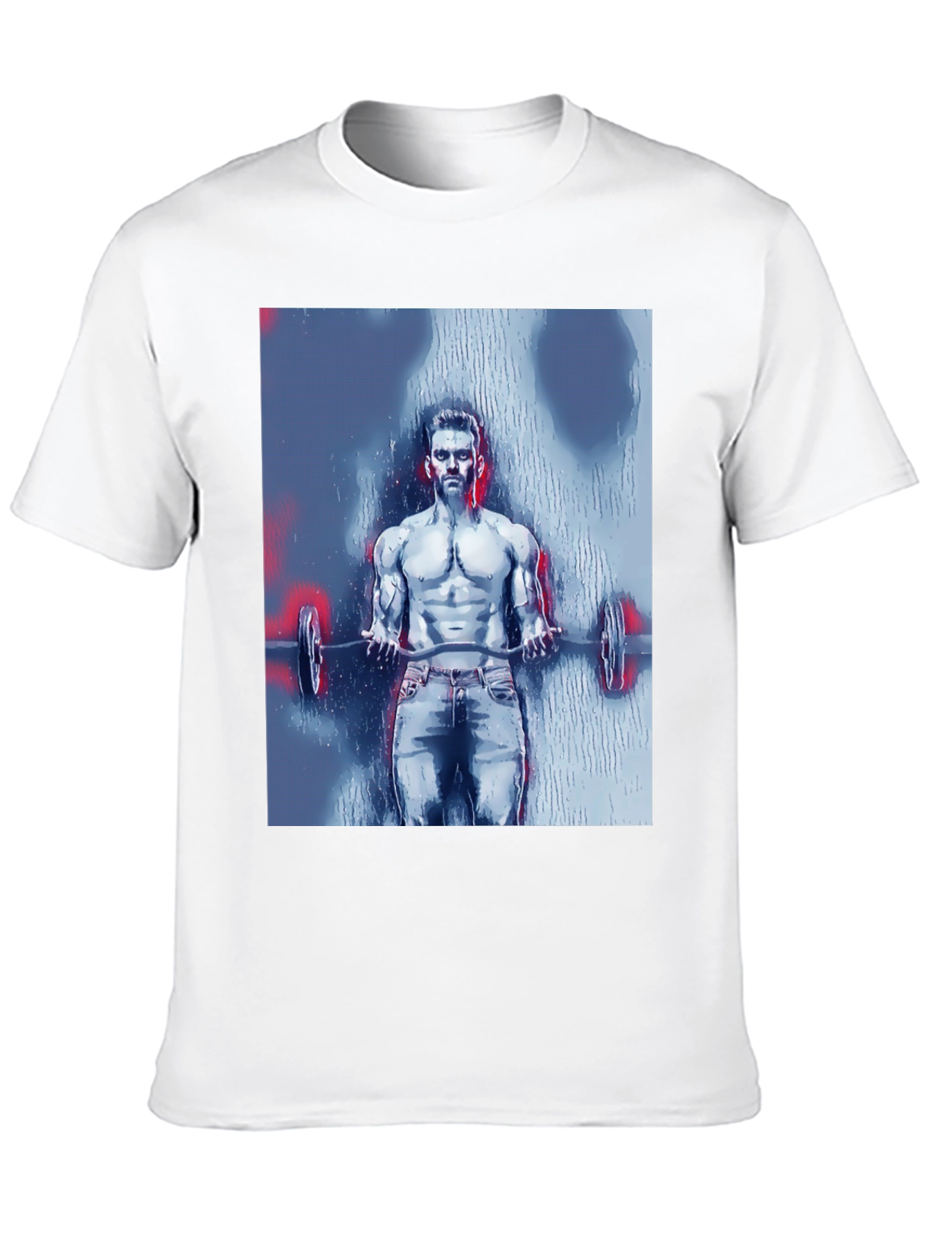 Black Men's Bodybuilder Graphic Tee - Black view 10