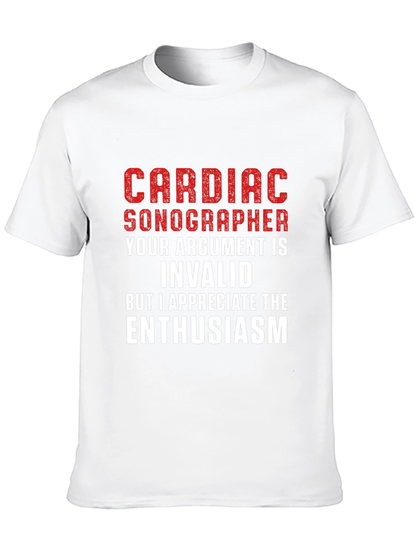 Black Cardiac Sonographer T-Shirt - Funny Argument Humor view 10