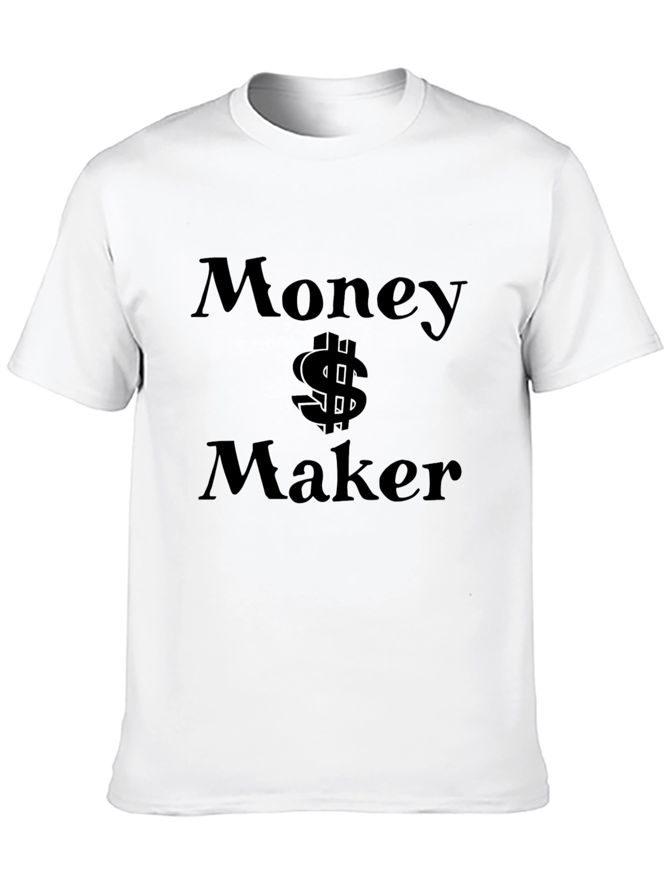 Black Money Maker Graphic T-Shirt - Black Cotton Tee view 10