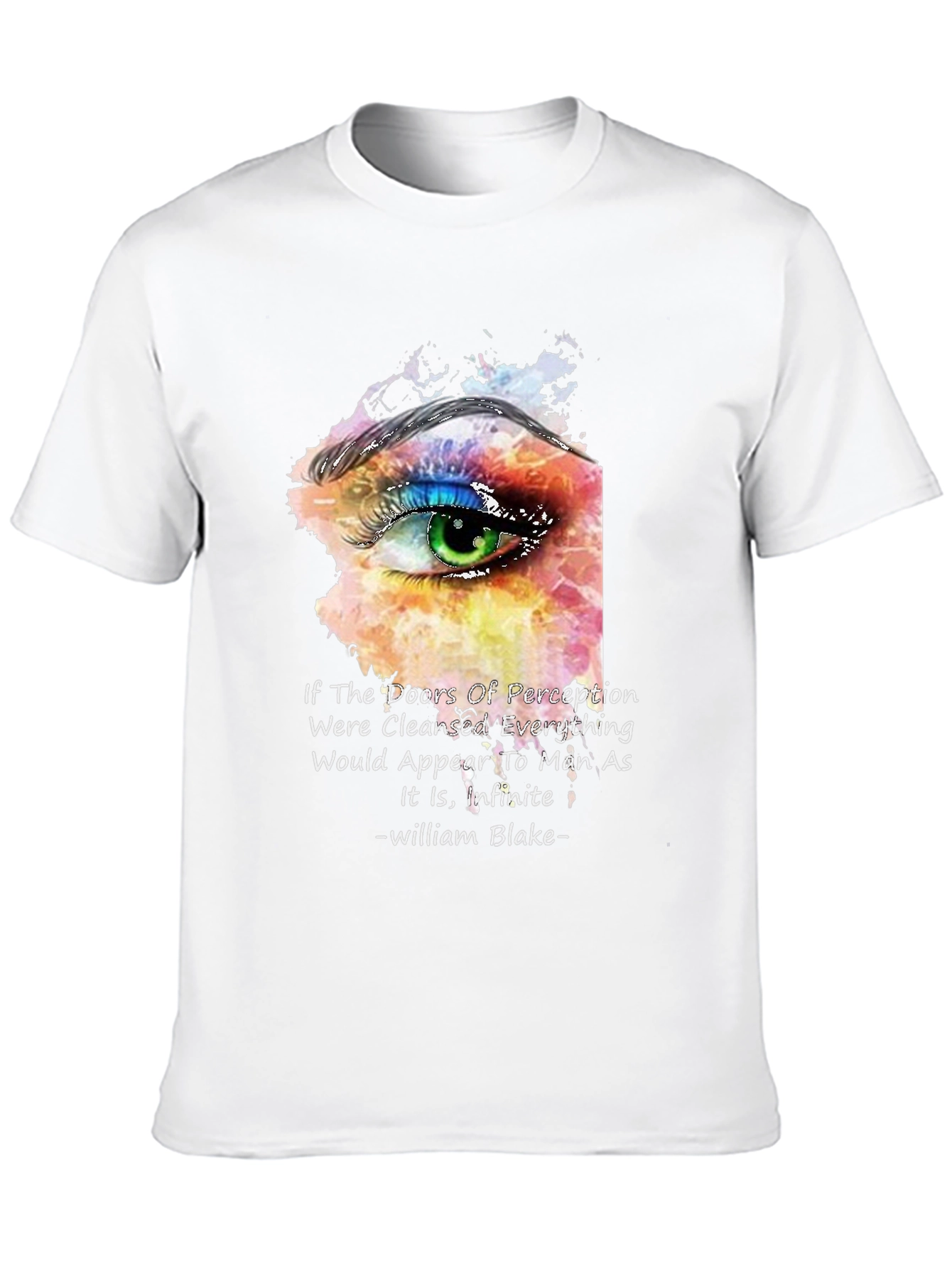 Black Perception Eye T-Shirt - William Blake Quote view 10