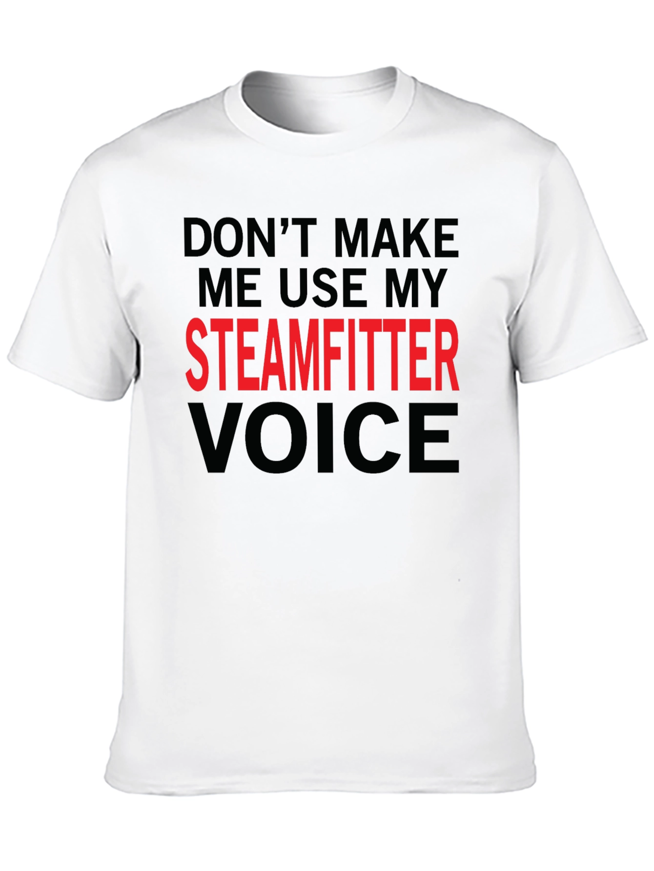 Black Steamfitter Voice Graphic T-Shirt - Black Crew Neck Tee view 10
