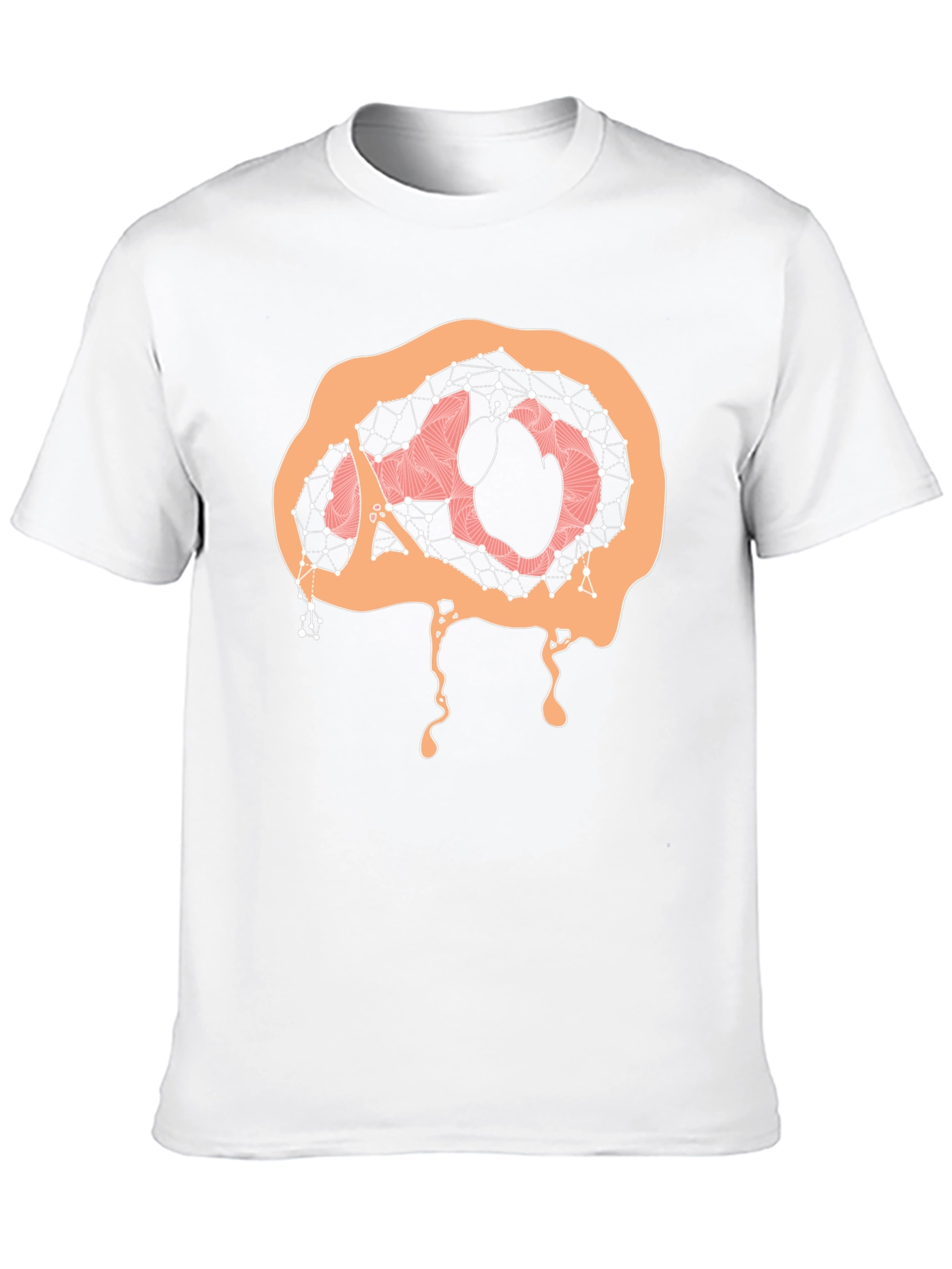 Black Abstract Brain Graphic Tee - Black view 10