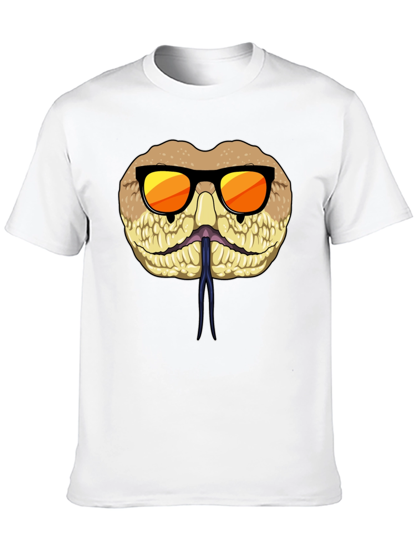 Black Cool Snake T-Shirt with Sunglasses view 10