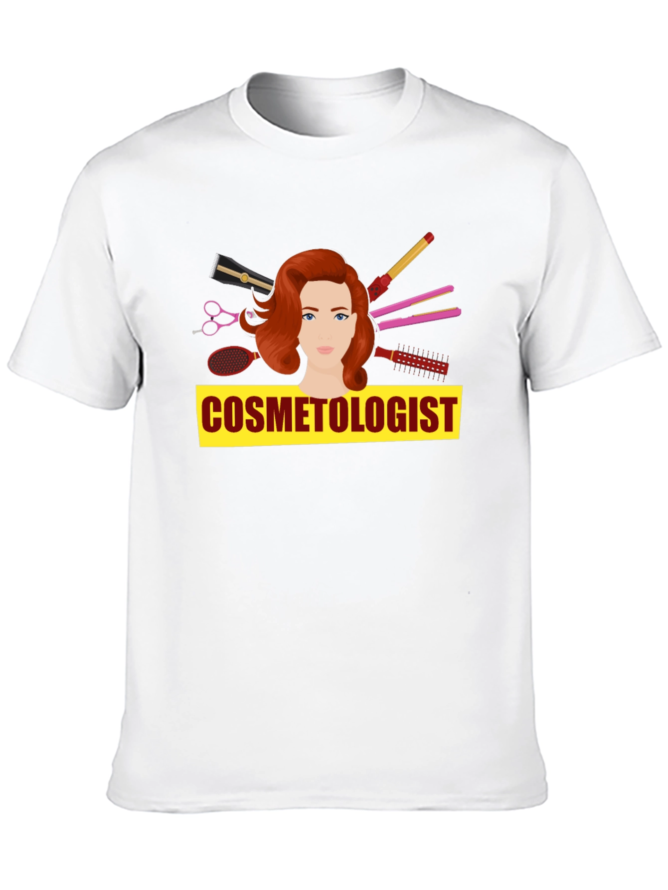 Black Cosmetologist T-Shirt - Hair Stylist Tee view 10