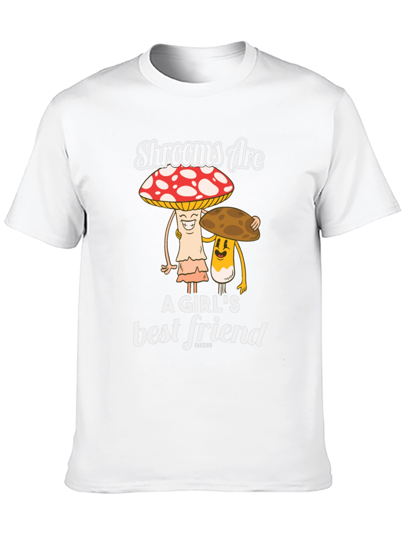Black Shrooms Are A Girl's Best Friend Funny Mushroom T-Shirt view 10