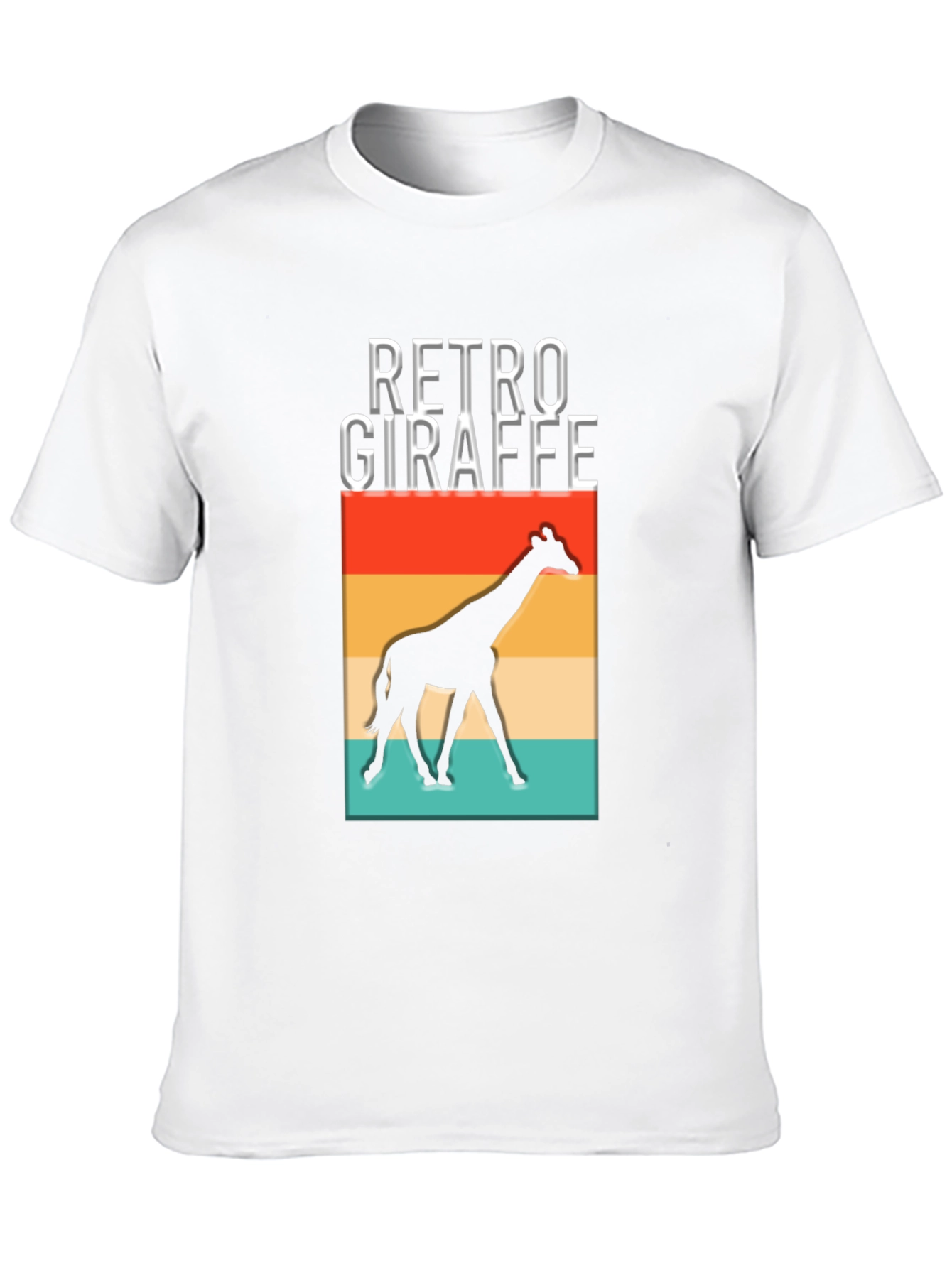 Black Retro Giraffe Graphic T-Shirt - Vintage Style view 10