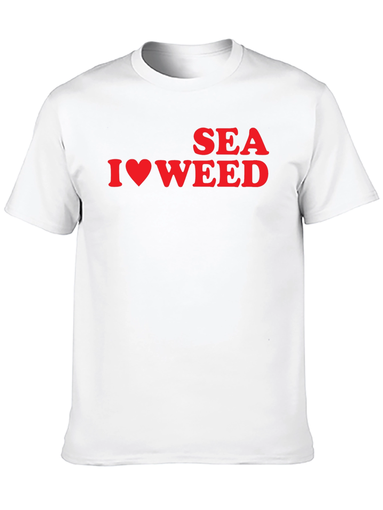 Black I Love Weed T-Shirt - Funny Slogan Tee view 10
