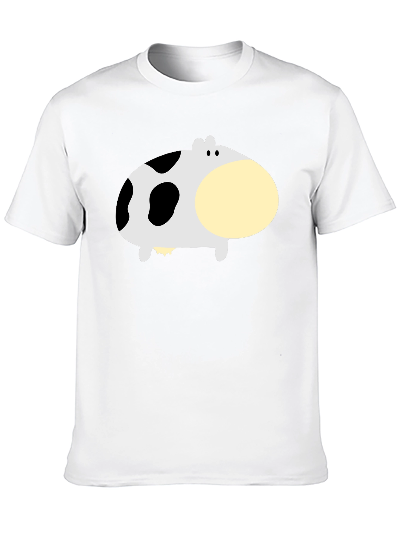 Black Funny Cow Graphic Black T-Shirt view 10