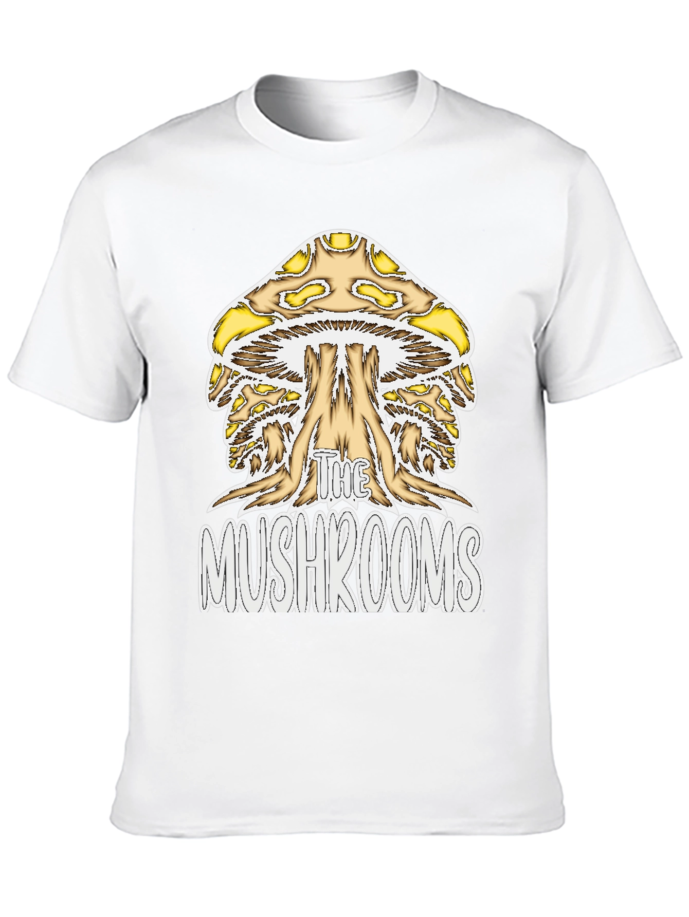 Black The Mushrooms Graphic Tee - Black Cotton Blend Shirt view 10