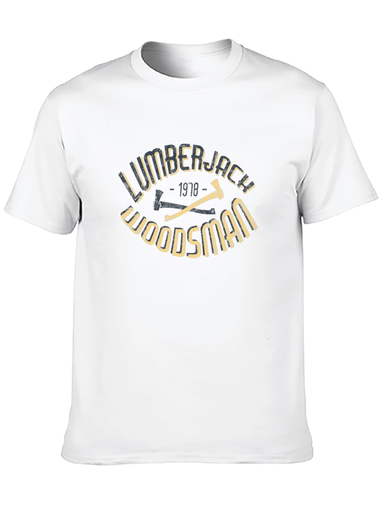 Black Lumberjack Woodsman T-Shirt - Vintage Style Graphic Tee view 10