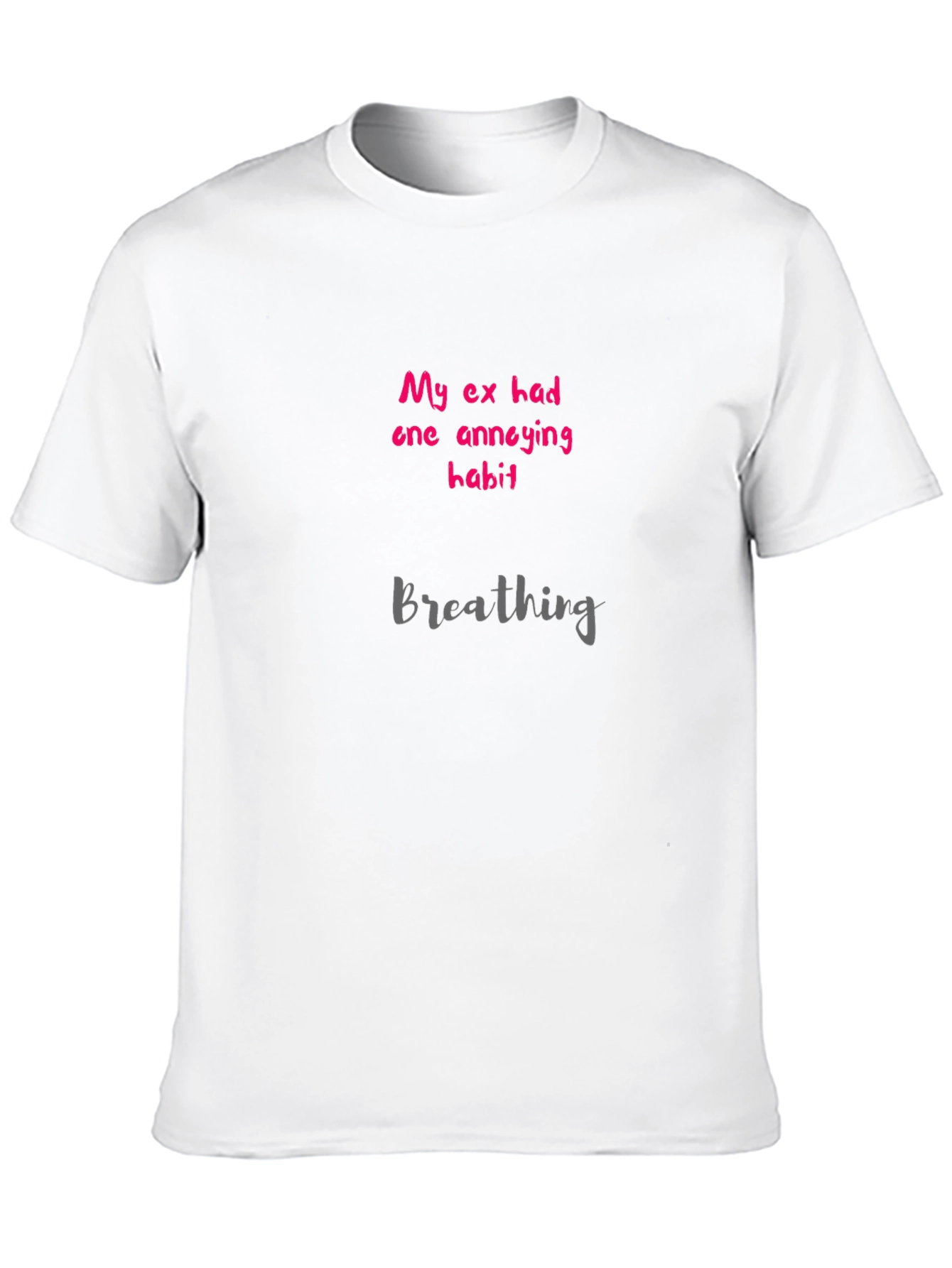 Black Funny "My Ex's Annoying Habit" Graphic Tee view 10