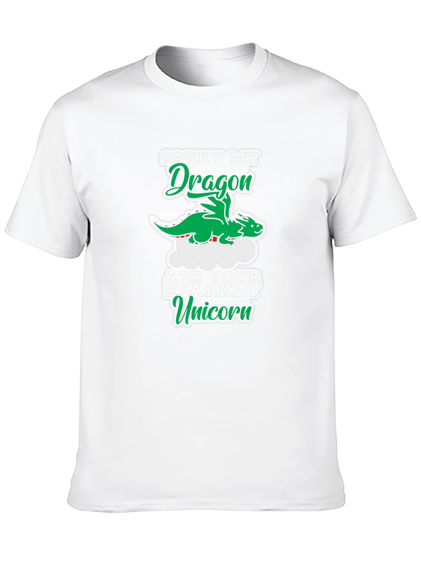Black Dragon Ate Your Unicorn Graphic Tee view 10