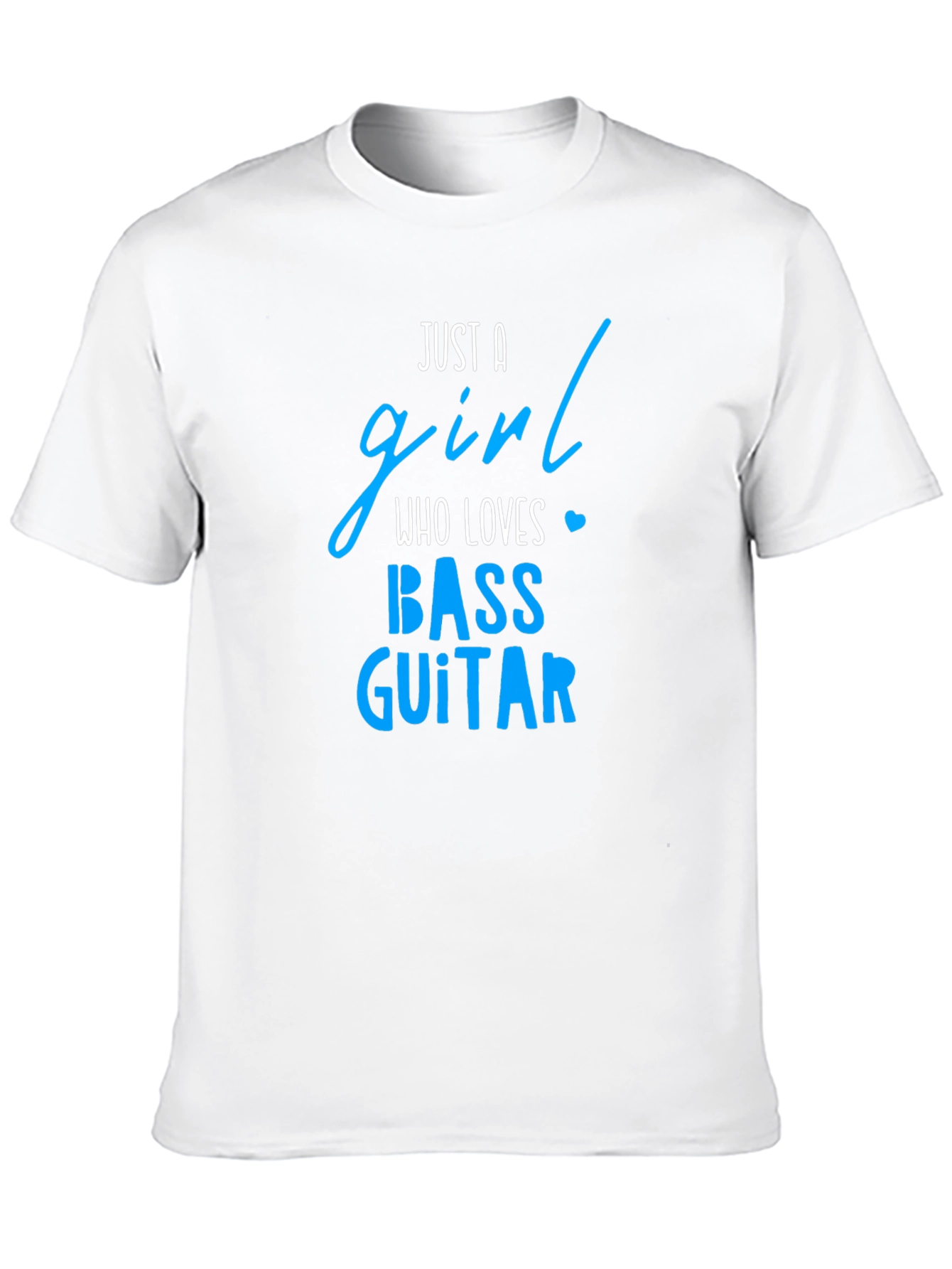 Black Bass Guitar Girl T-Shirt view 10
