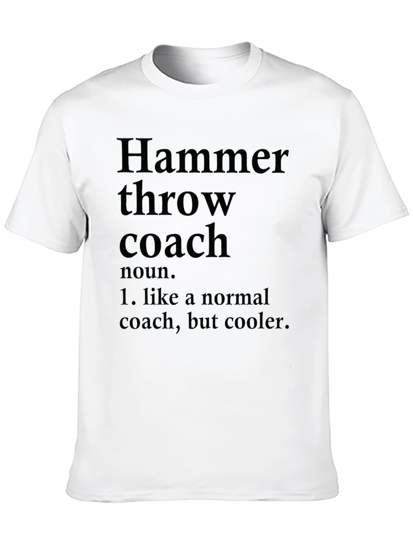Black Hammer Throw Coach Definition Graphic T-Shirt view 10