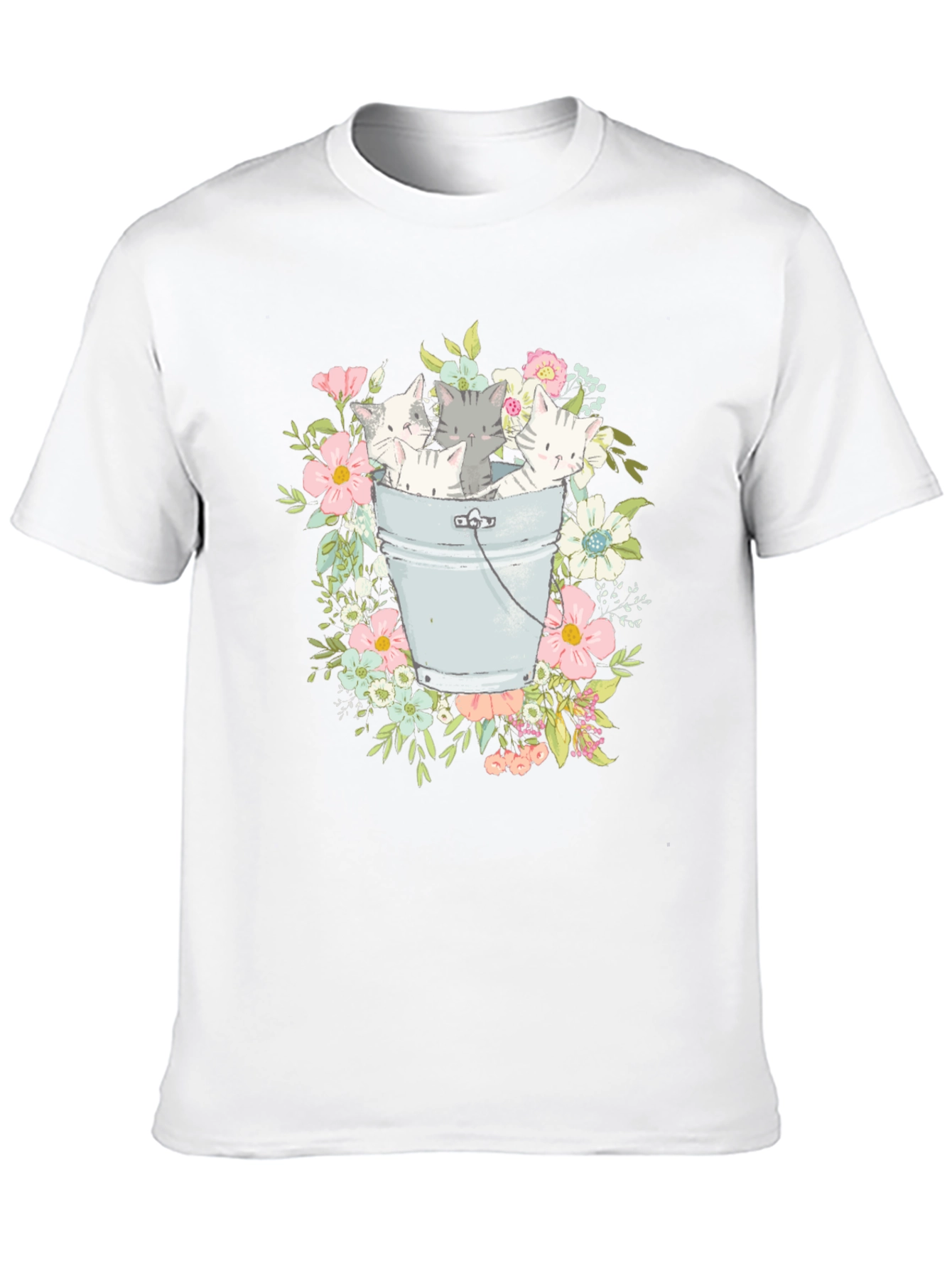 Black Kittens in a Bucket Graphic T-Shirt view 10