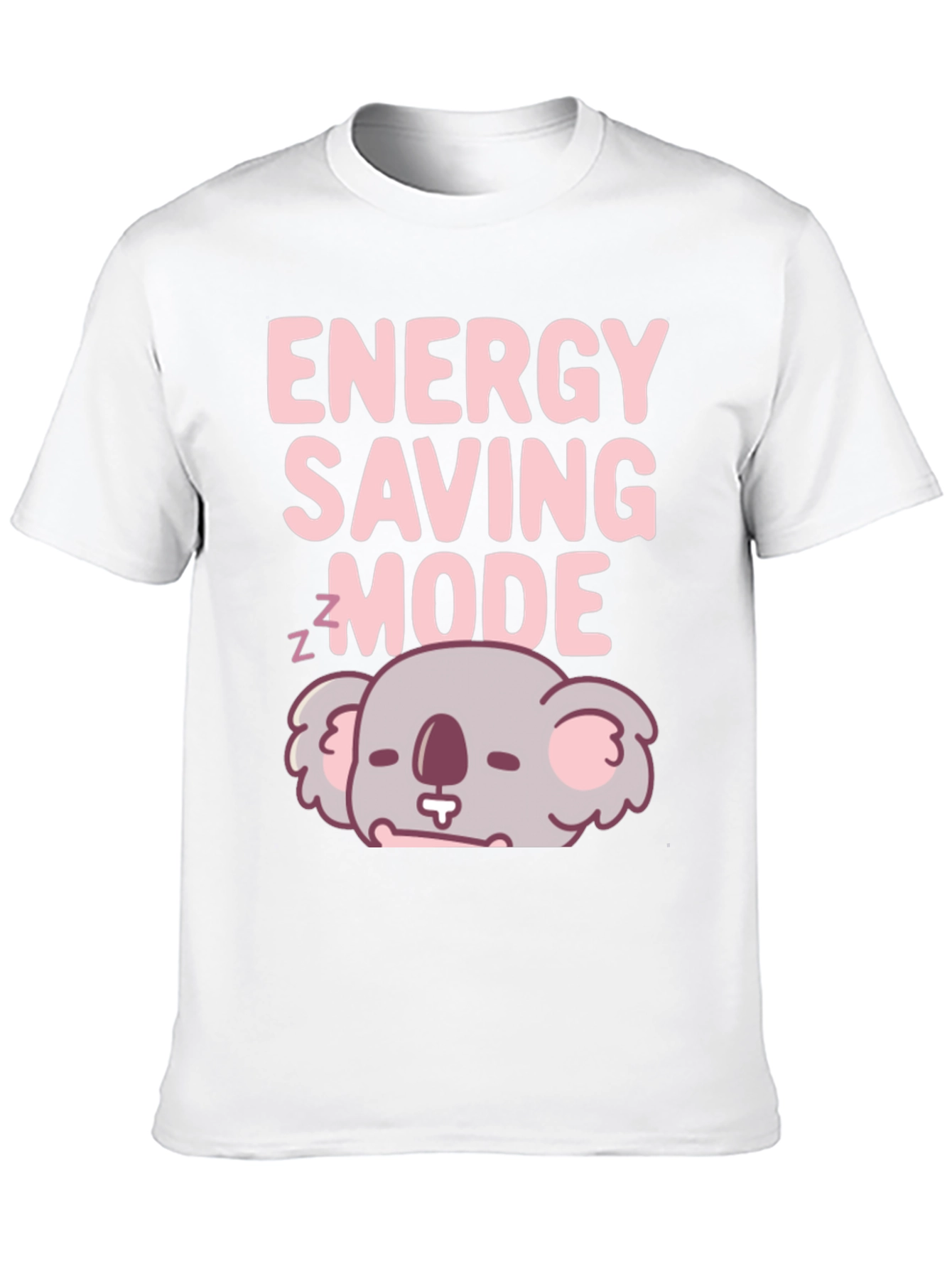Black Energy Saving Mode Koala T-Shirt view 10