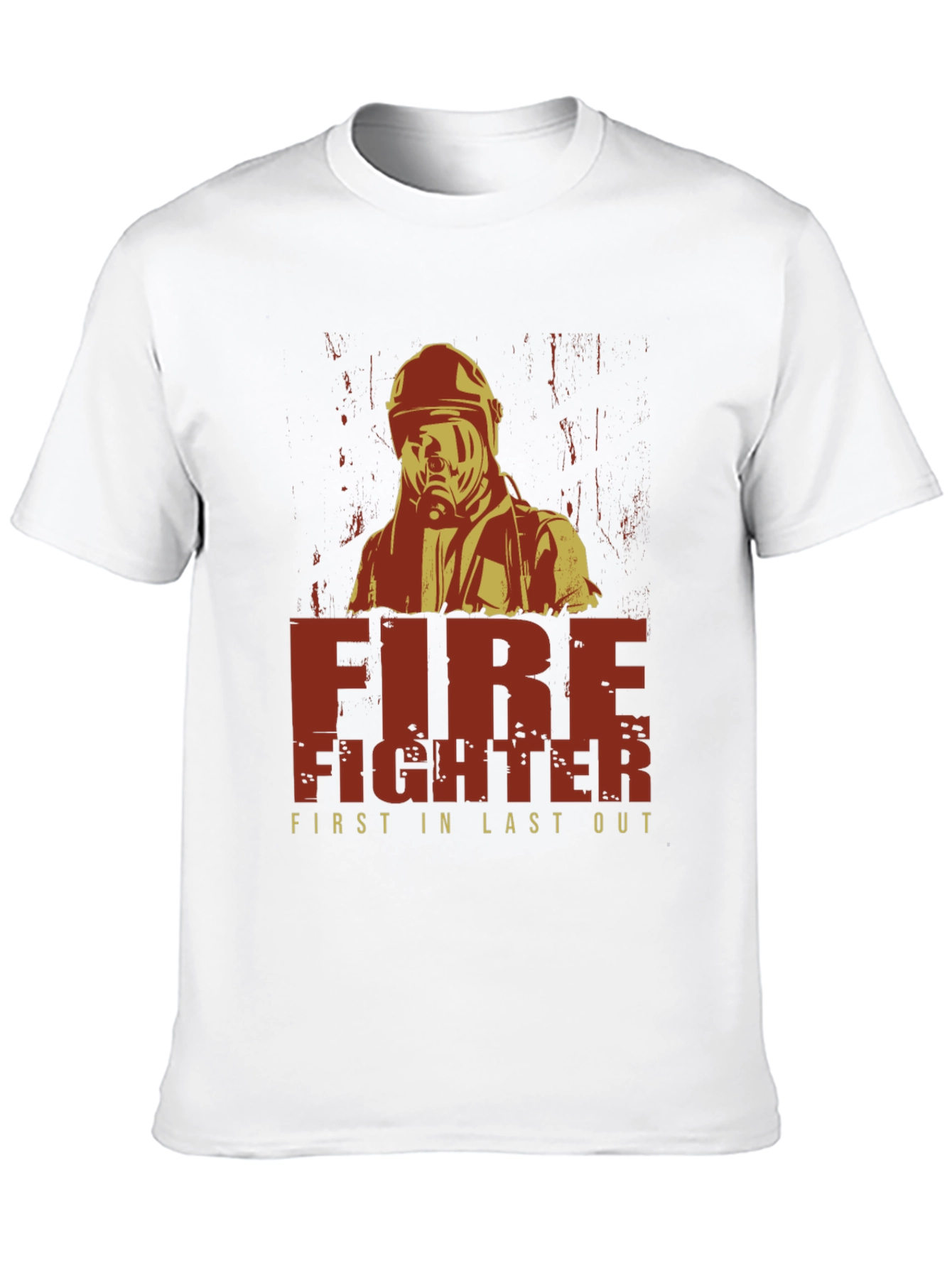 Black Firefighter First In Last Out Graphic T-Shirt view 10