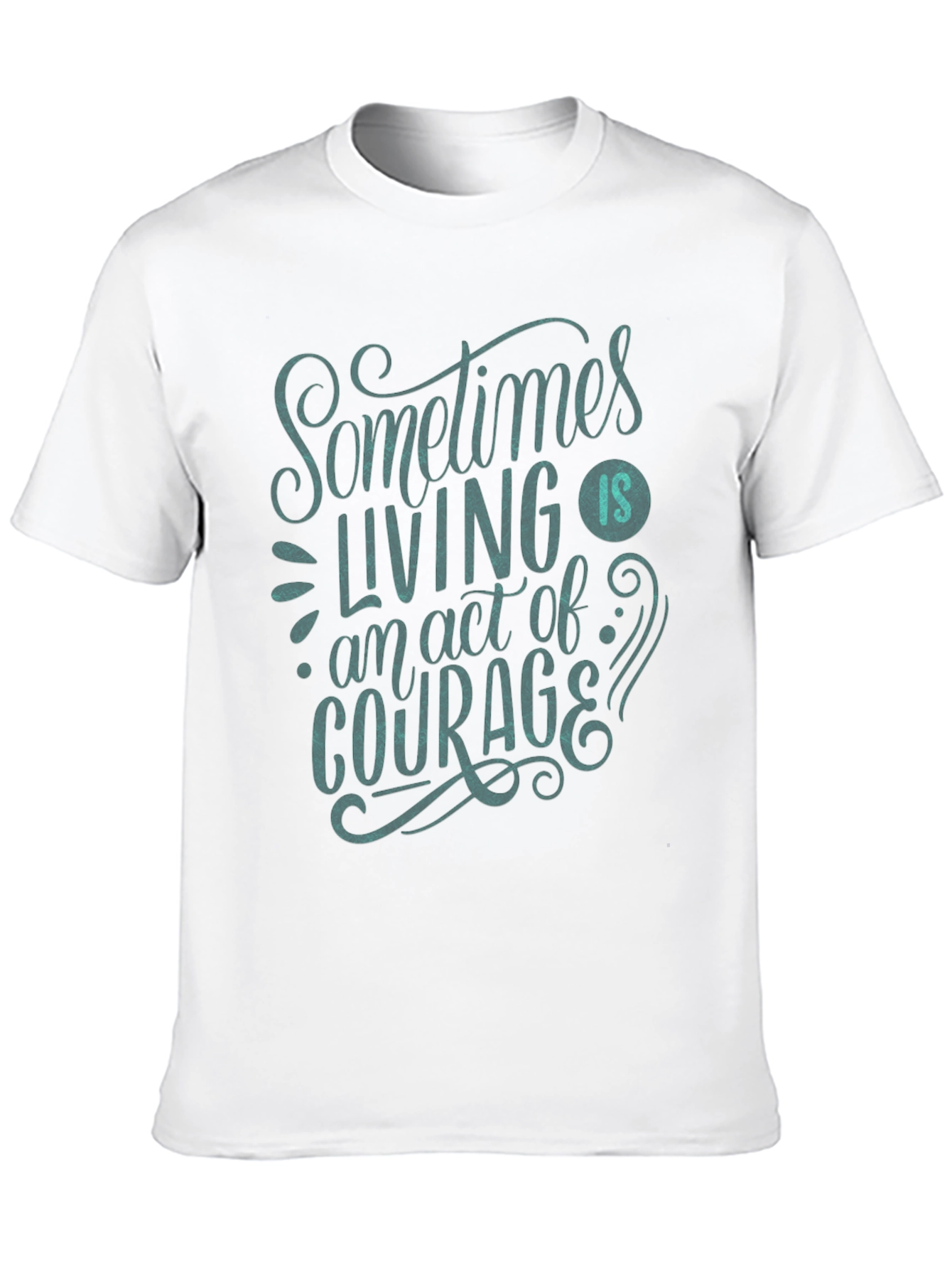 Black Courage Graphic Tee - Unisex Soft Cotton T-Shirt view 10