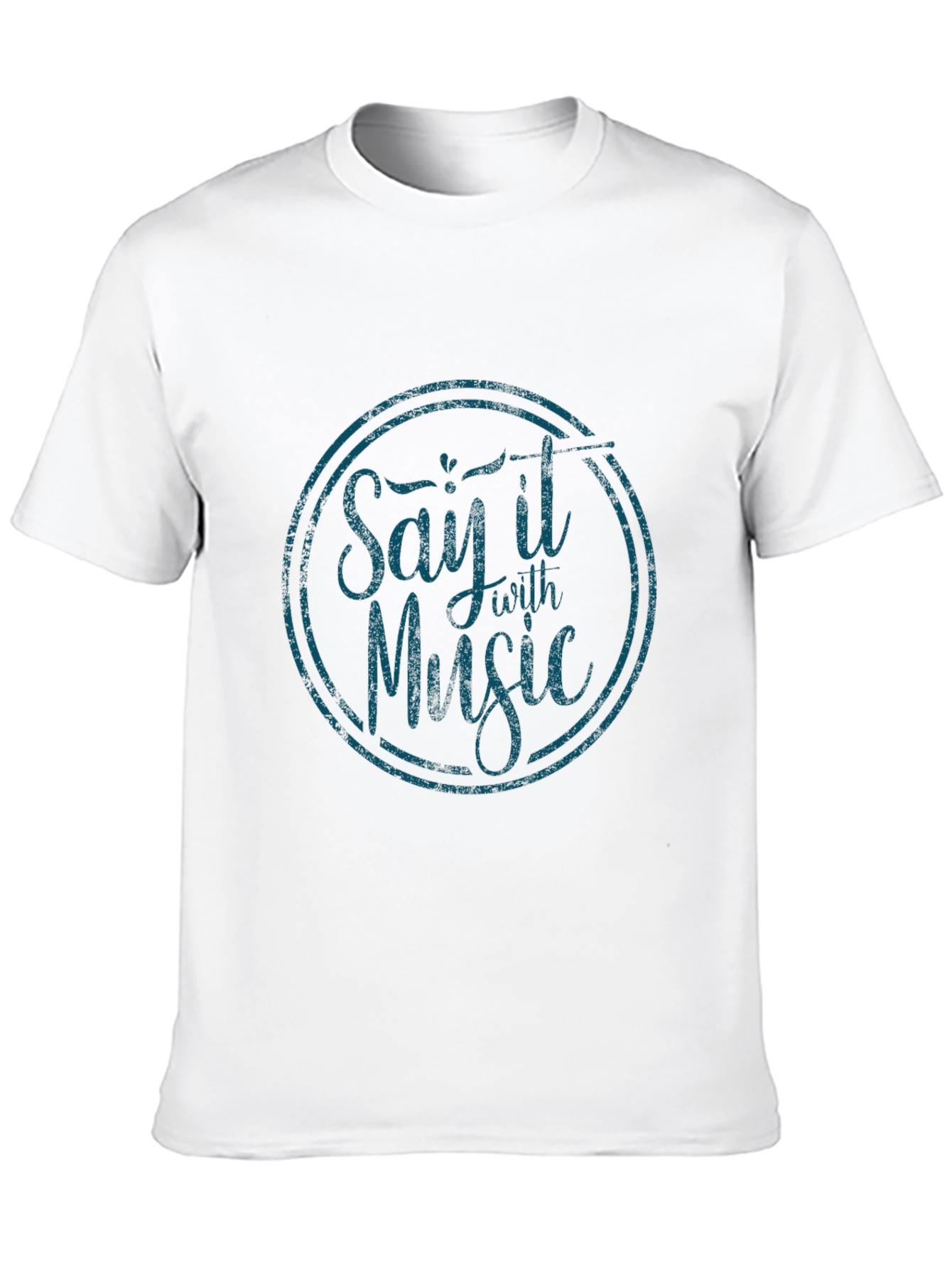 Black Say It With Music Black Graphic Tee view 10