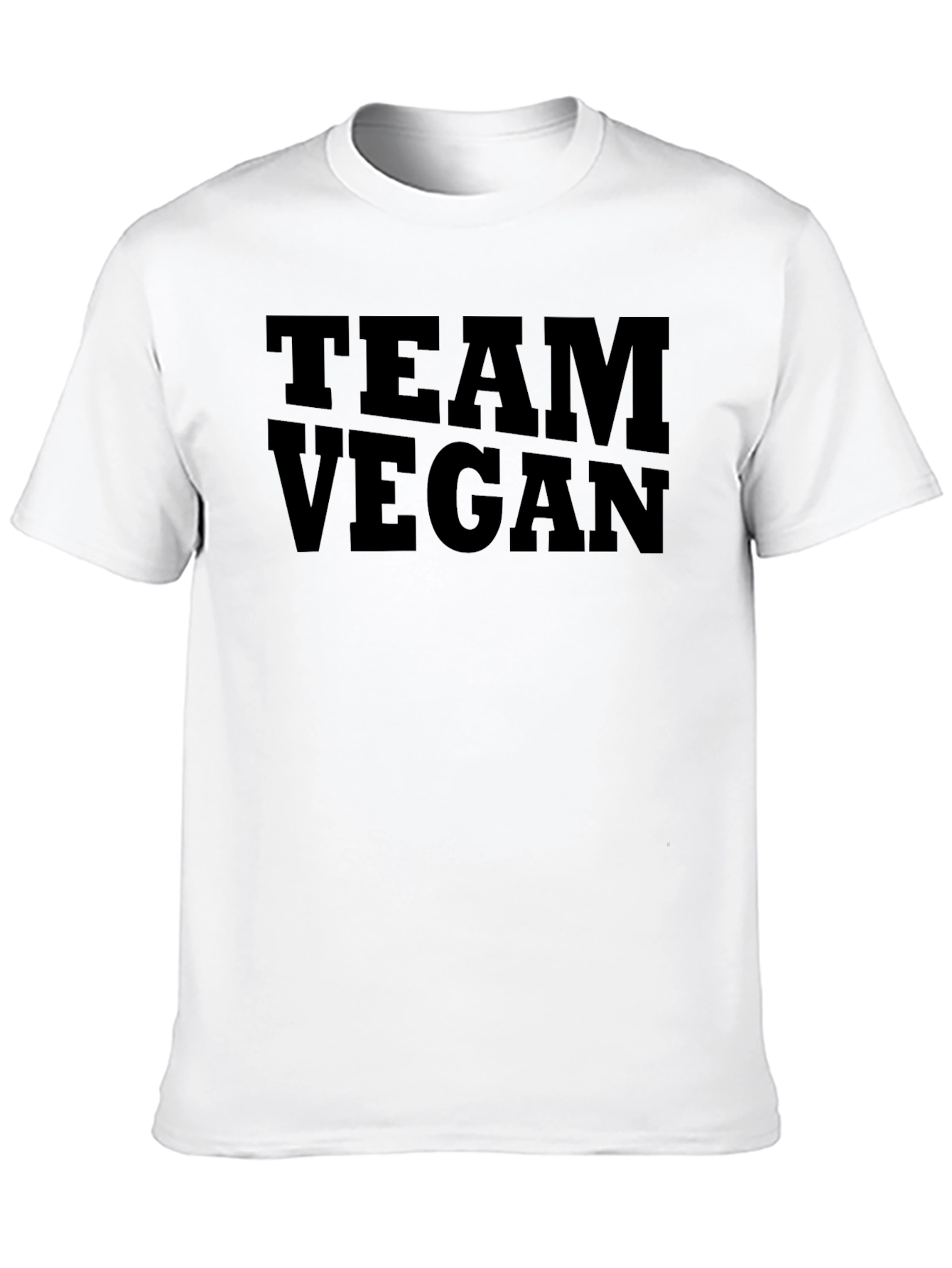 Black Team Vegan Graphic T-Shirt - Black Veganism Tee view 10