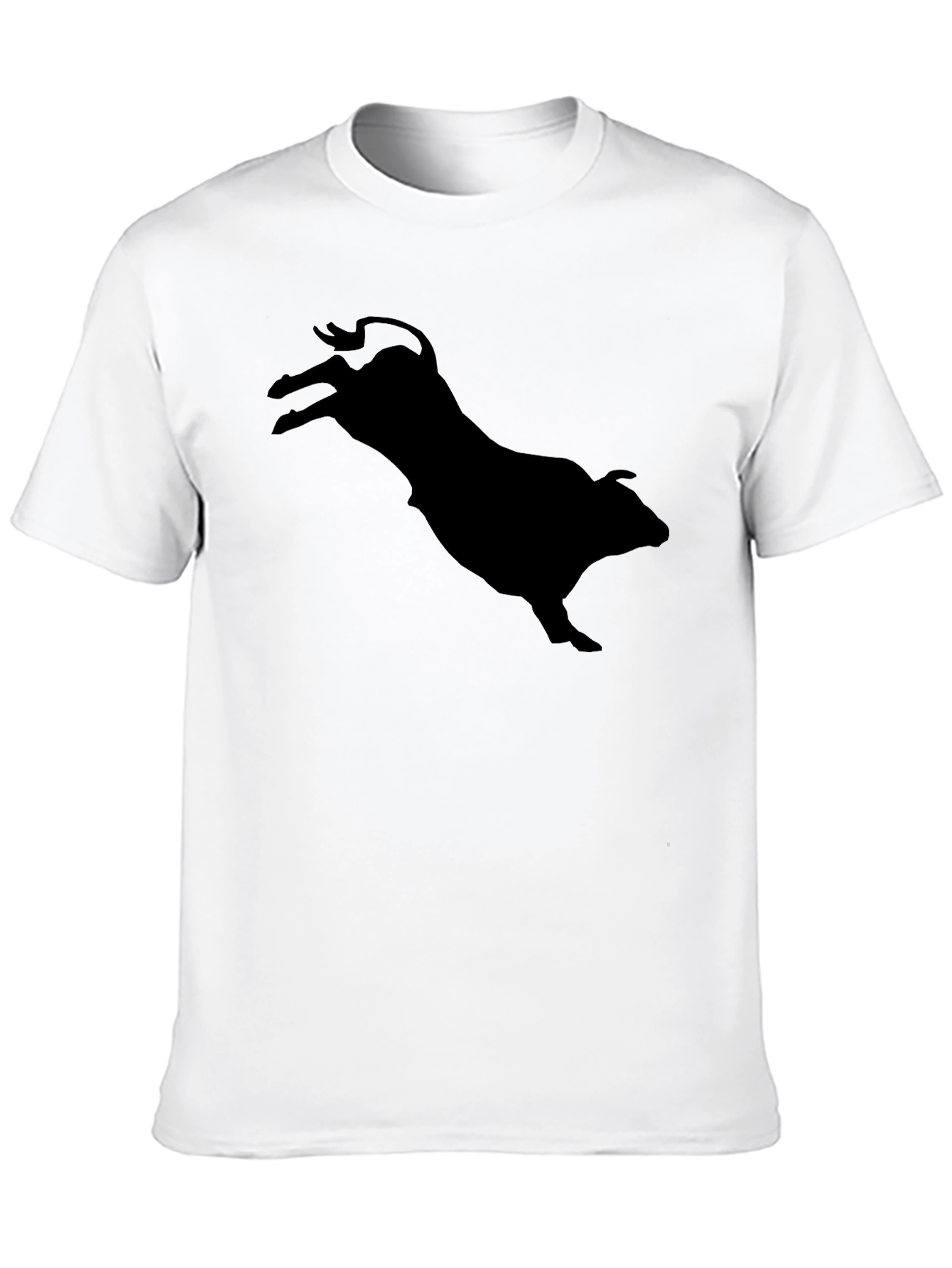 Black Black Bull Silhouette Graphic Tee - Mens view 10