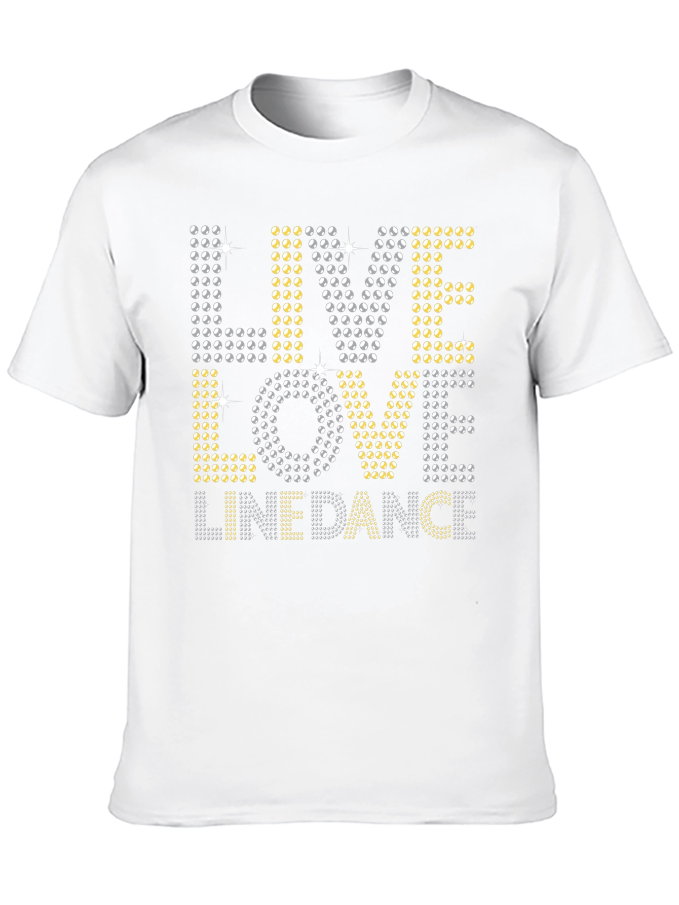 Black Live Love Linedance Rhinestone T-Shirt view 10