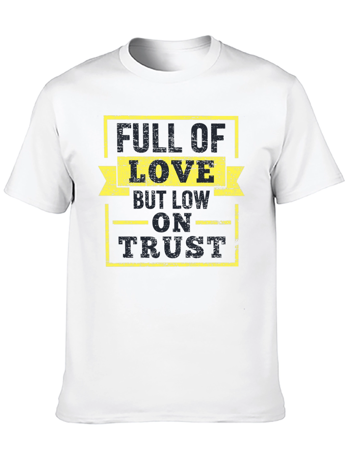 Black Full of Love, Low on Trust Graphic Tee view 10