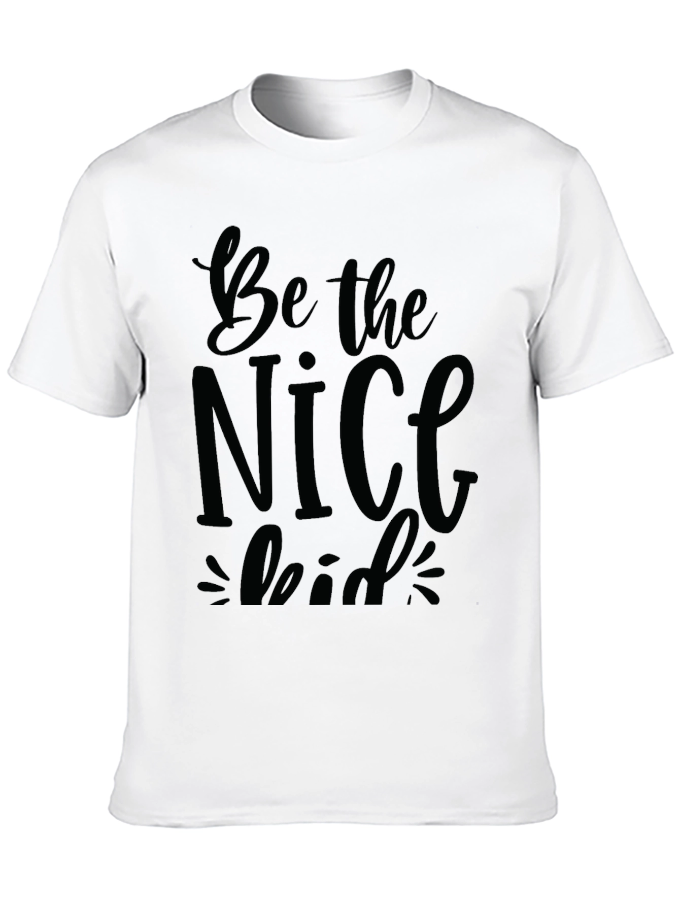Black Be the Nice Kid Black T-Shirt view 10