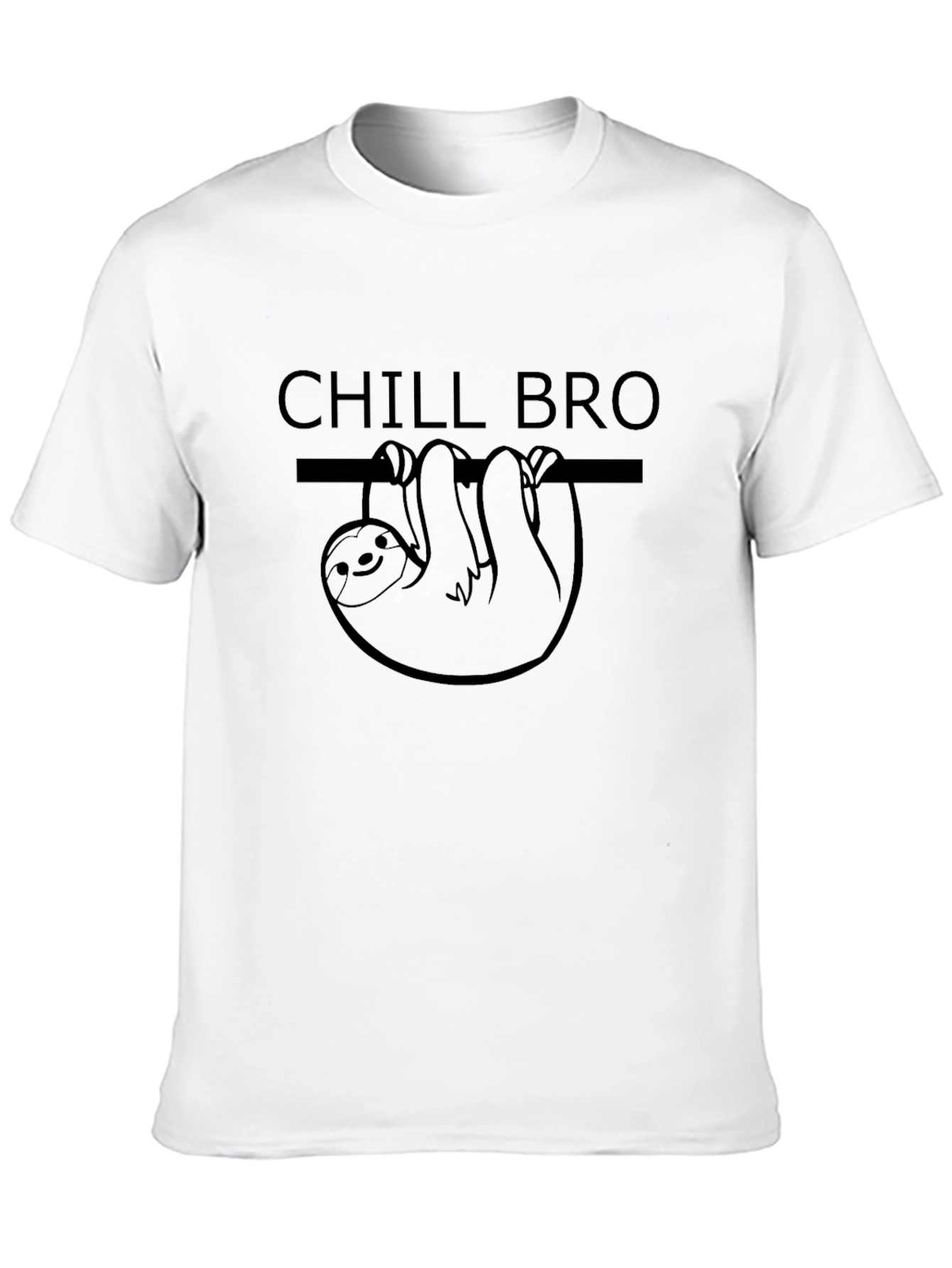 Black Chill Bro Sloth T-Shirt - Relaxed Fit view 10