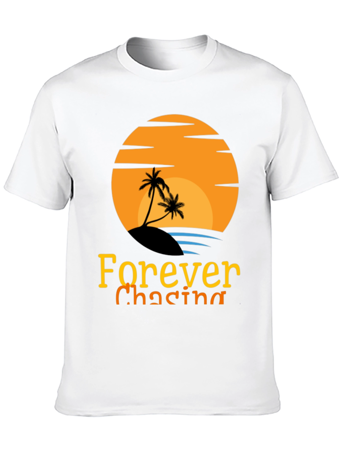 Black Forever Chasing Sunset Black Graphic Tee view 10