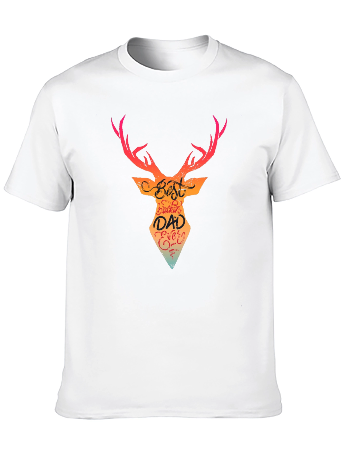 Black Best Buckin' Dad Ever T-Shirt view 10