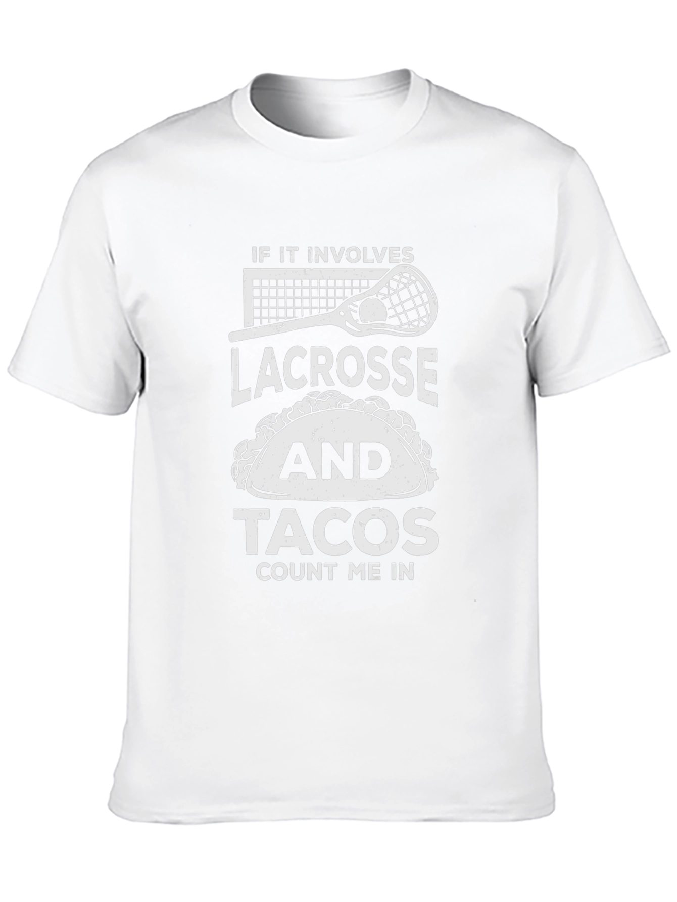 Black Lacrosse & Tacos Graphic Tee - Count Me In! view 10