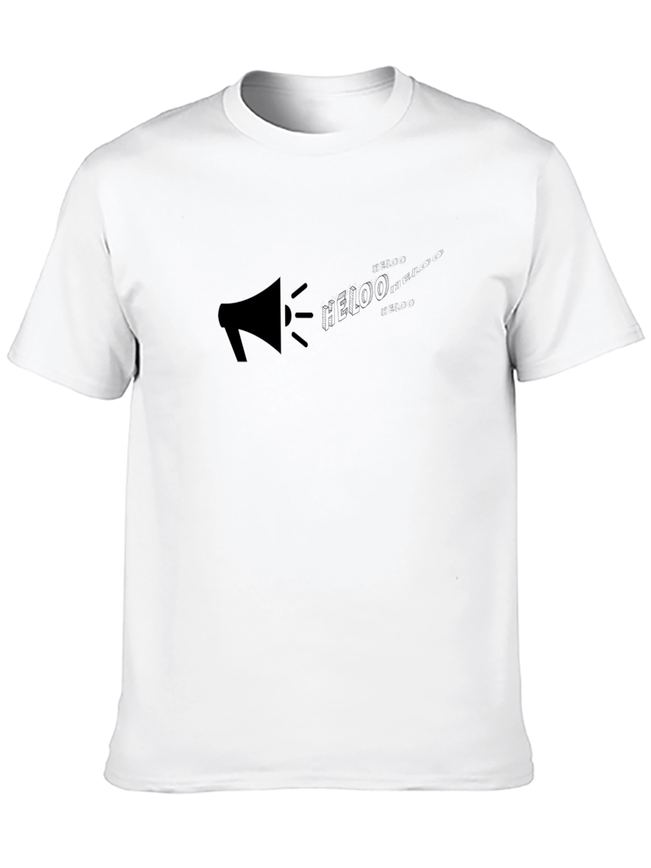 Black Black Graphic Tee - Megaphone Design view 10