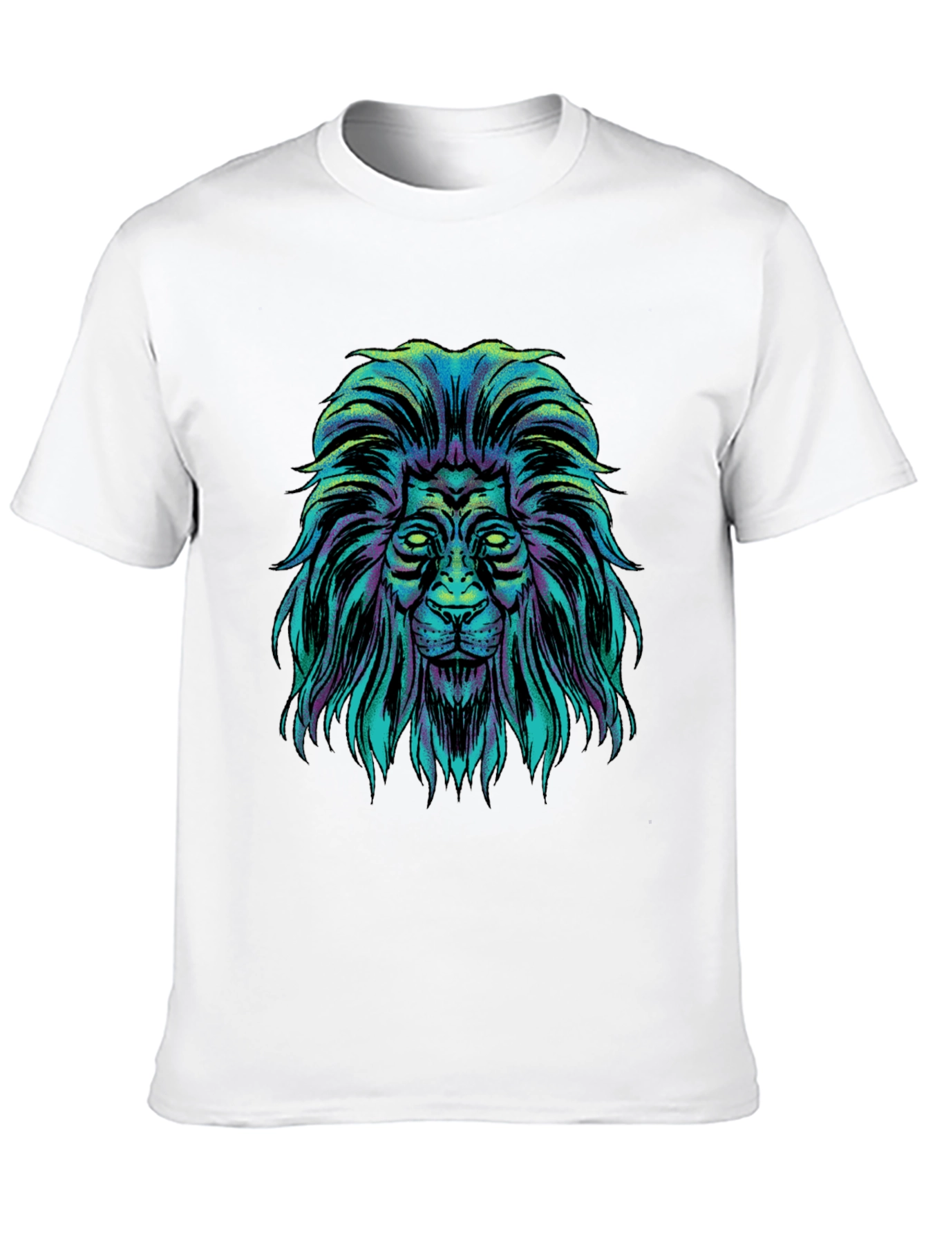 Black Lion Graphic Black T-Shirt view 10