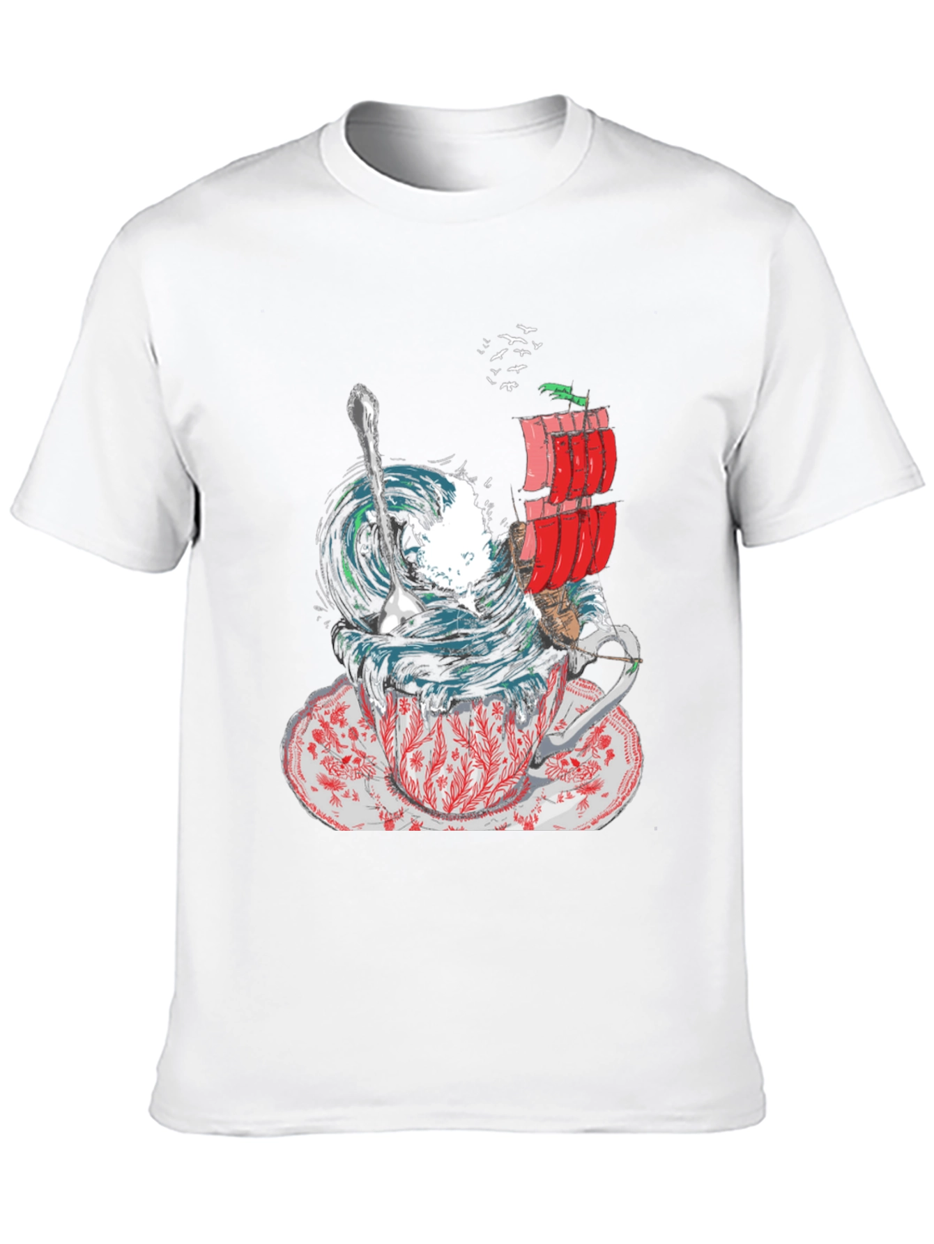 Black Teacup Tempest Graphic T-Shirt view 10