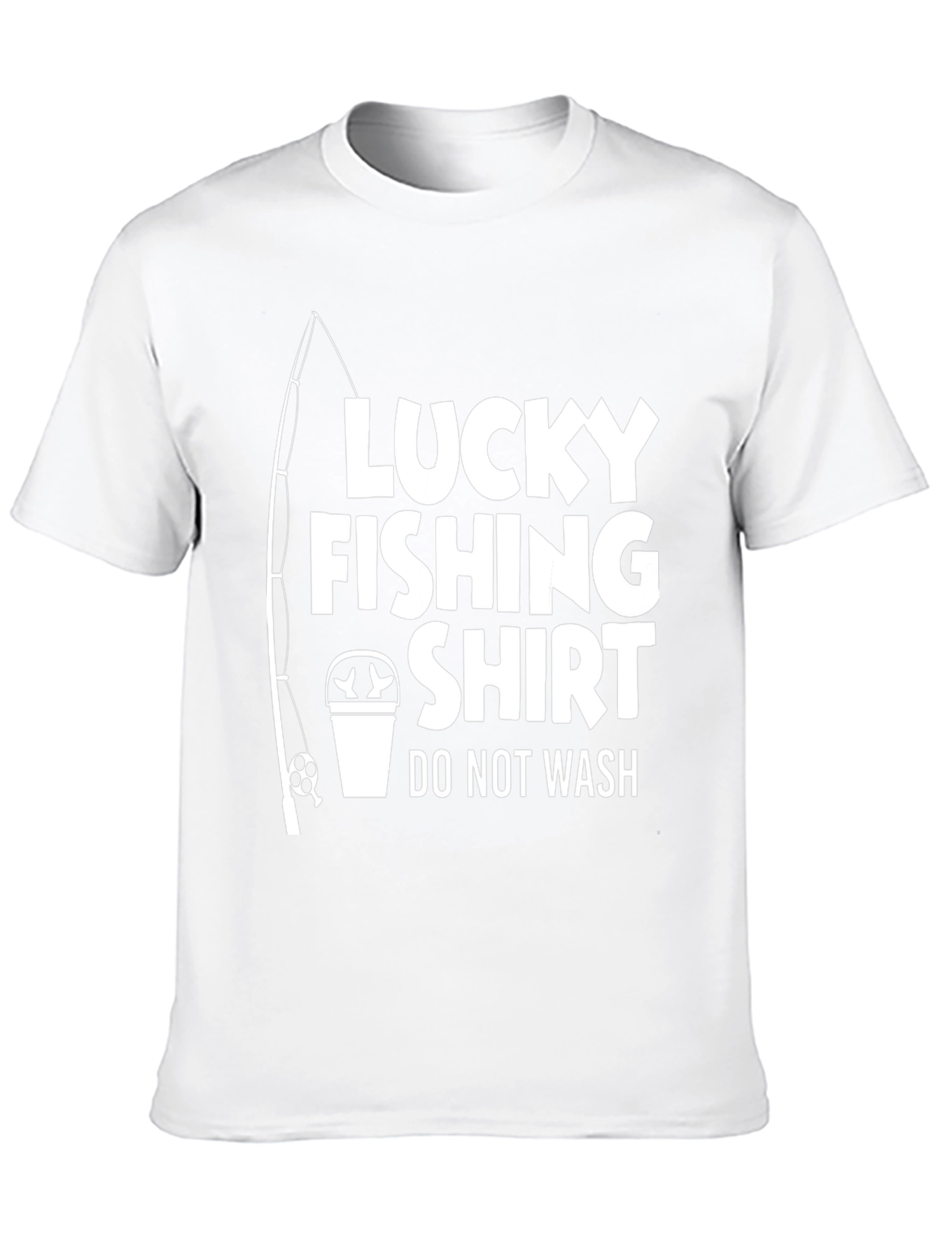 Black Lucky Fishing Shirt - Novelty Graphic Tee view 10