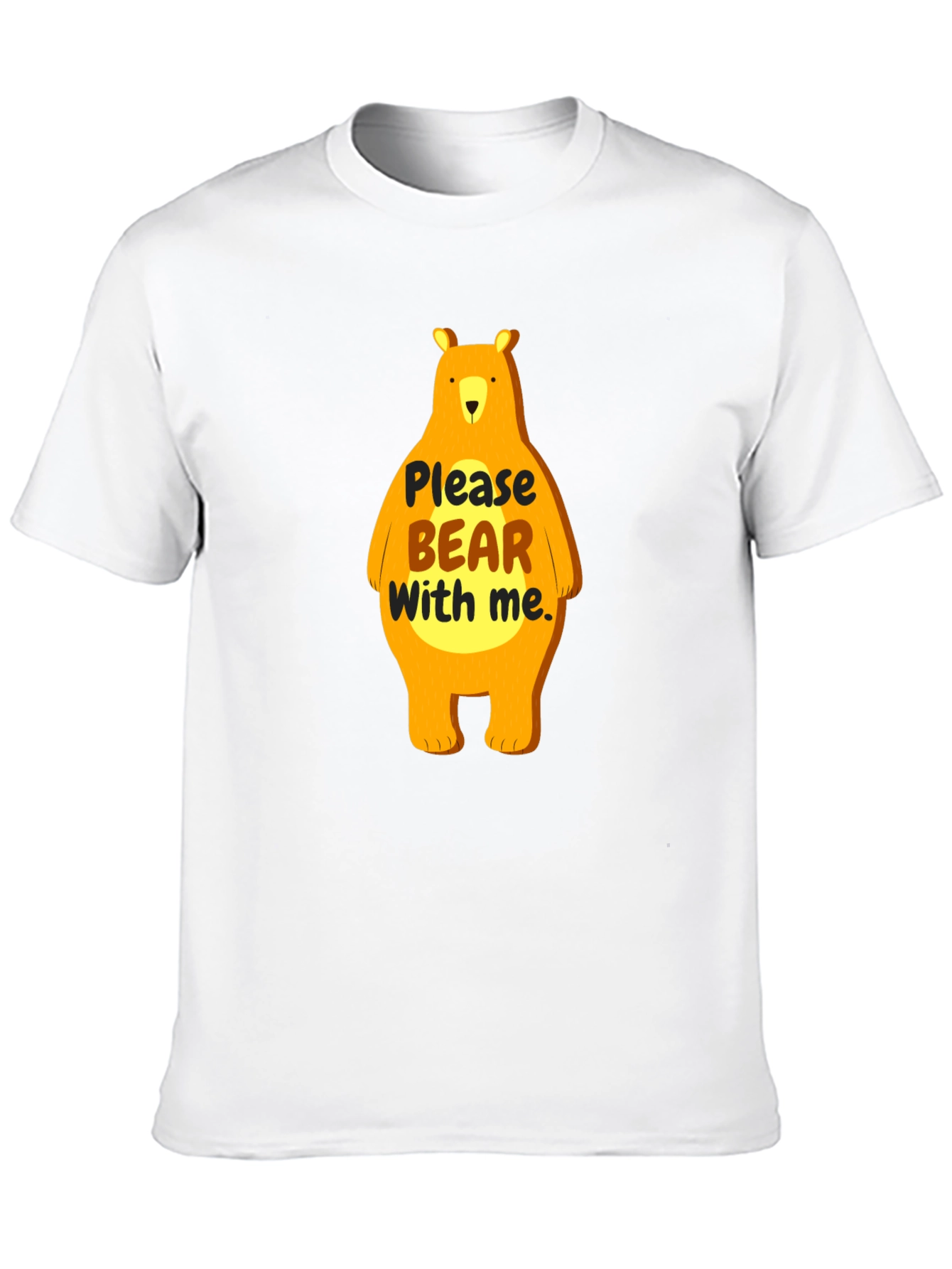 Black Funny Bear Graphic T-Shirt view 10