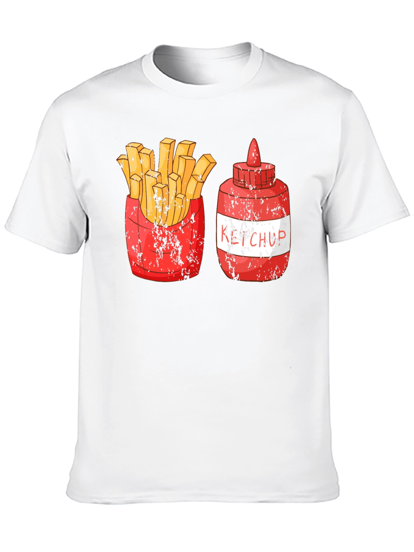 Black Fries and Ketchup Graphic Tee view 10